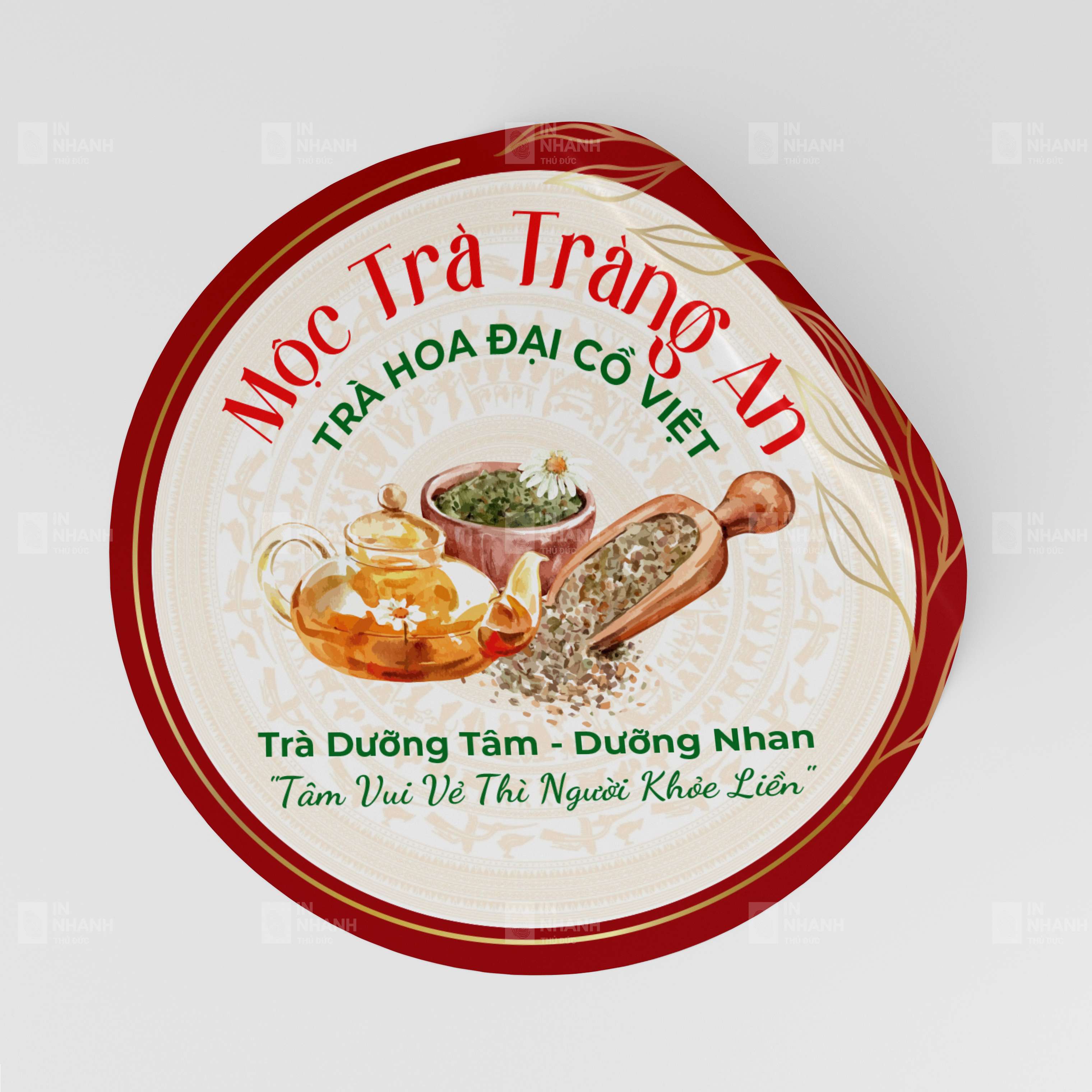 Mẫu tem tròn