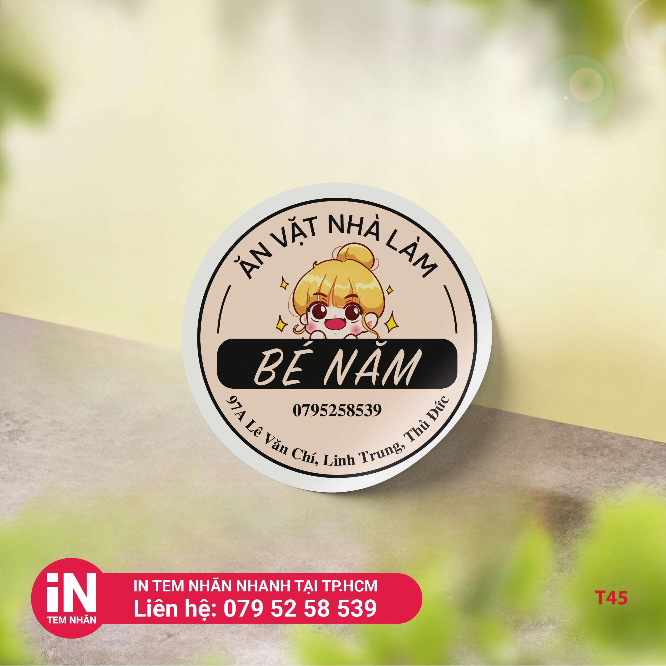 Mẫu tem tròn