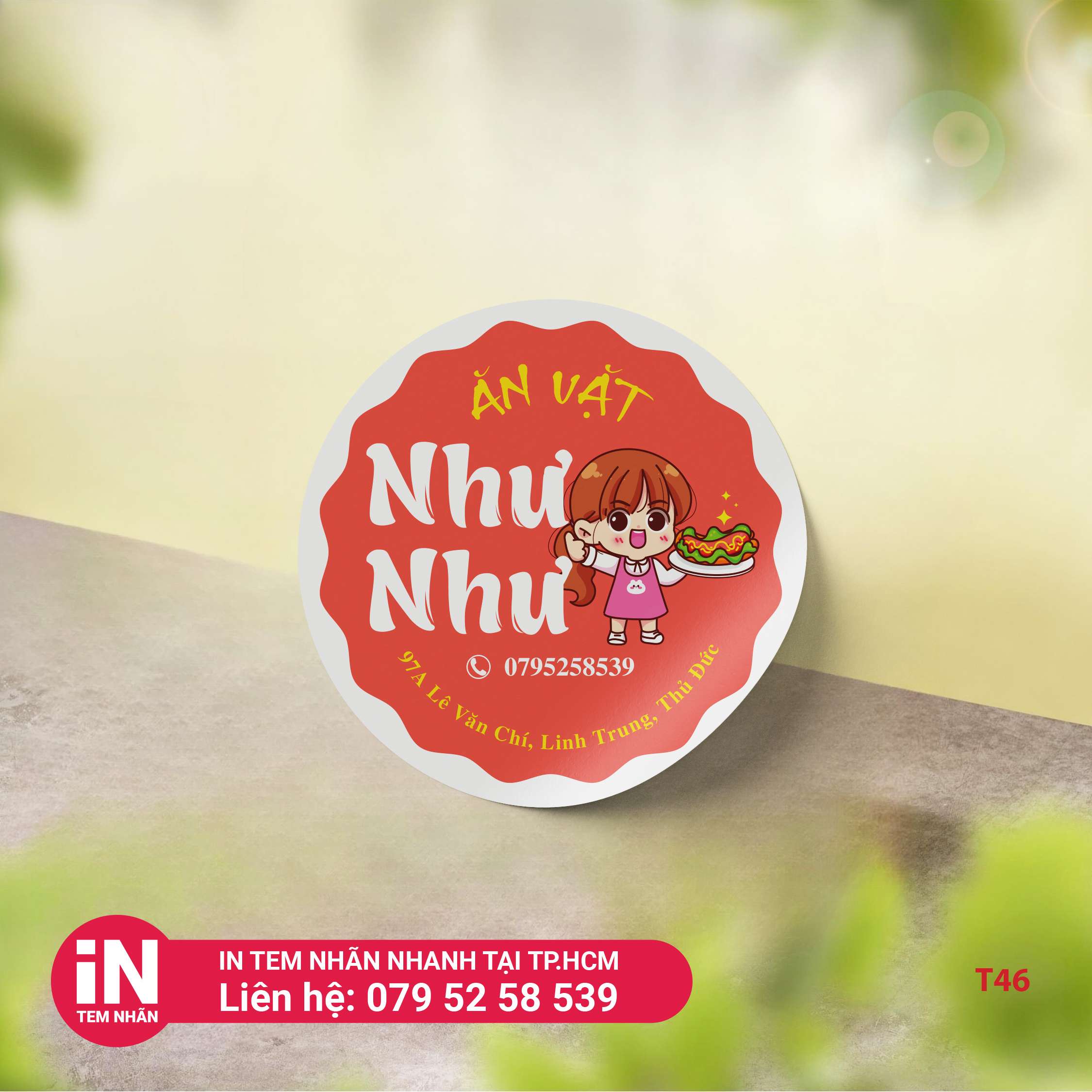 Mẫu tem tròn