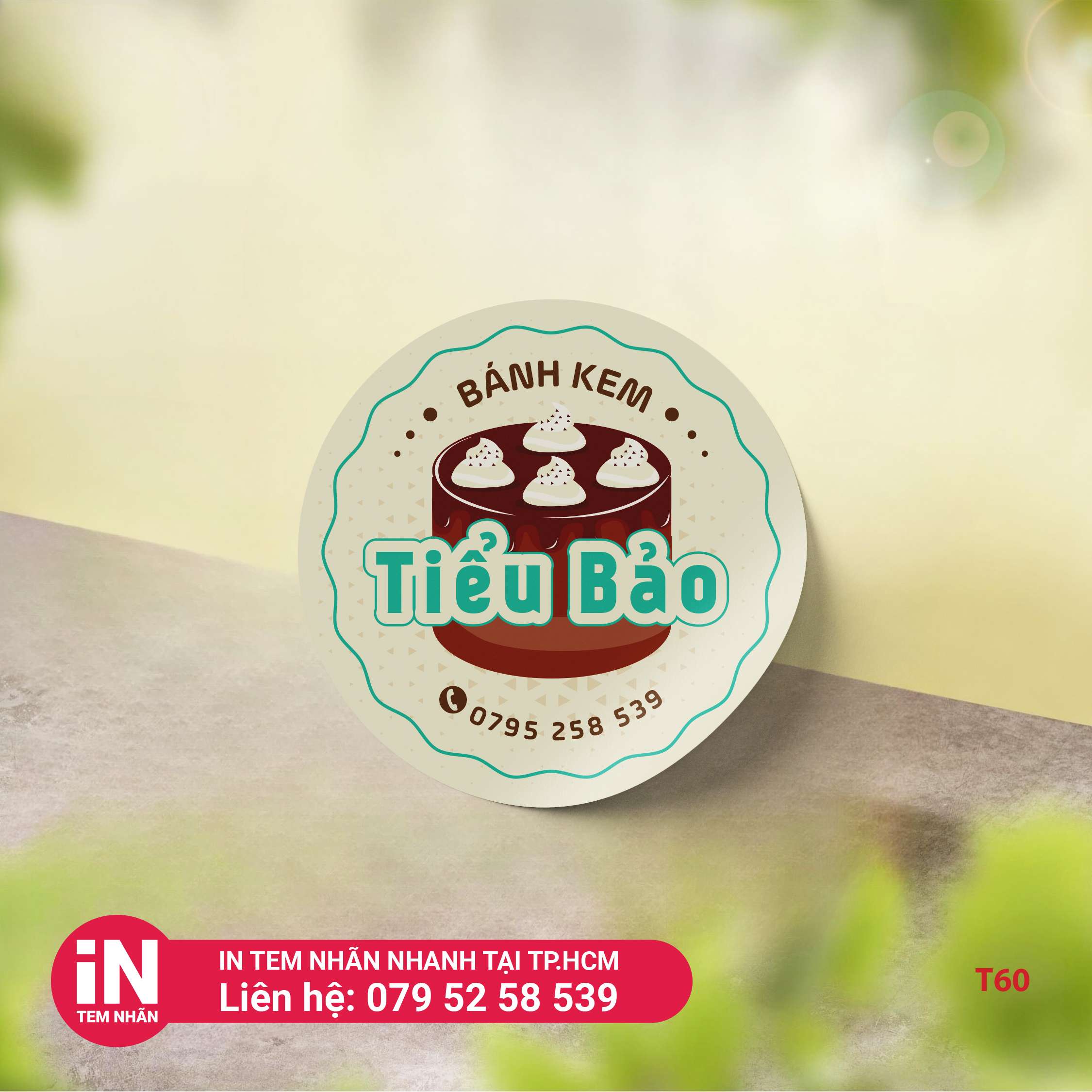Mẫu tem tròn