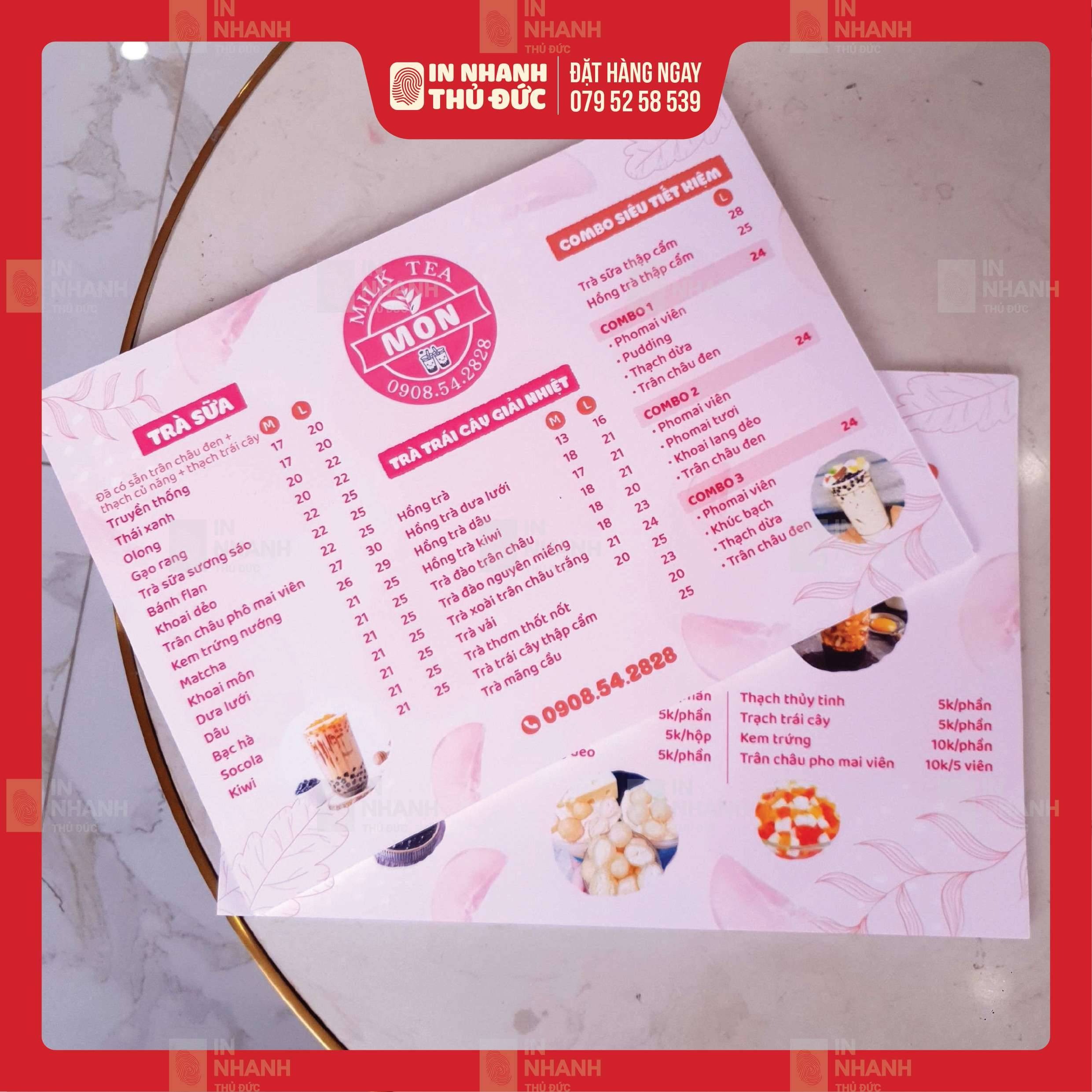 Hướng Dẫn Toàn Diện Về In Menu - In nhanh thủ đức