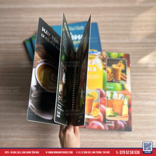 Menu bồi lỗi nhựa dày 1mm - In Nhanh Thủ Đức