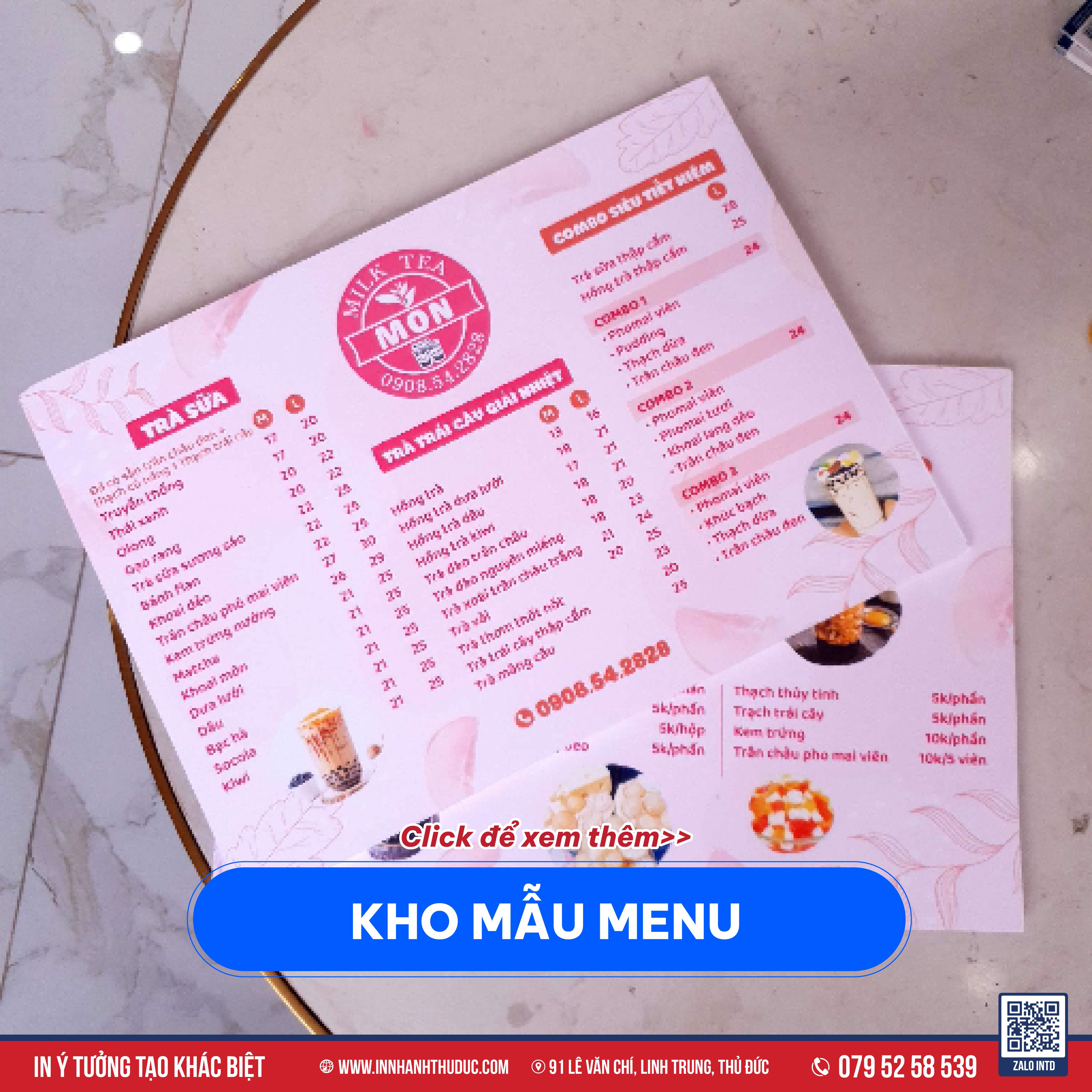 IN ẤN MENU - IN NHANH THỦ ĐỨC - 0795258539
