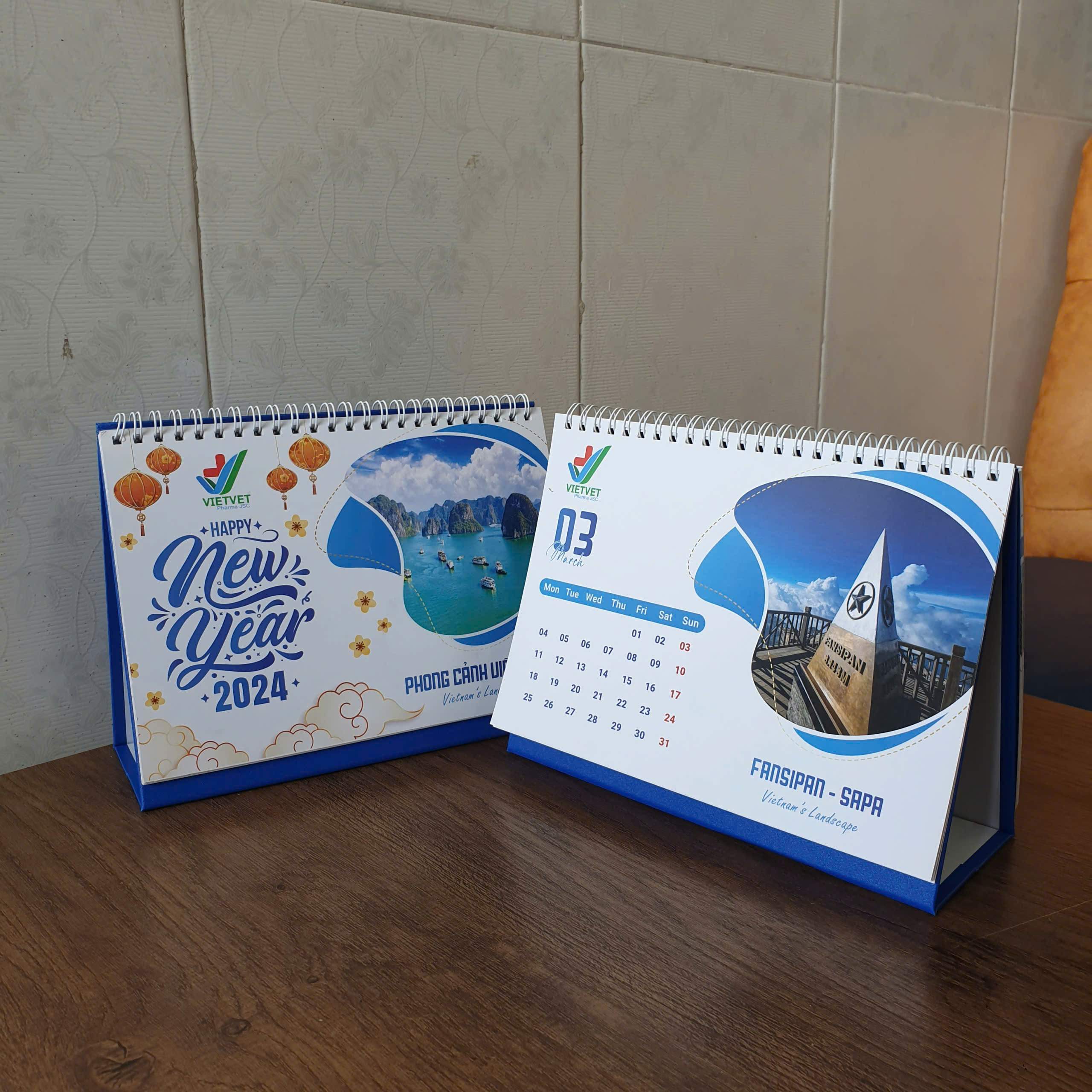 Lịch để bàn 12