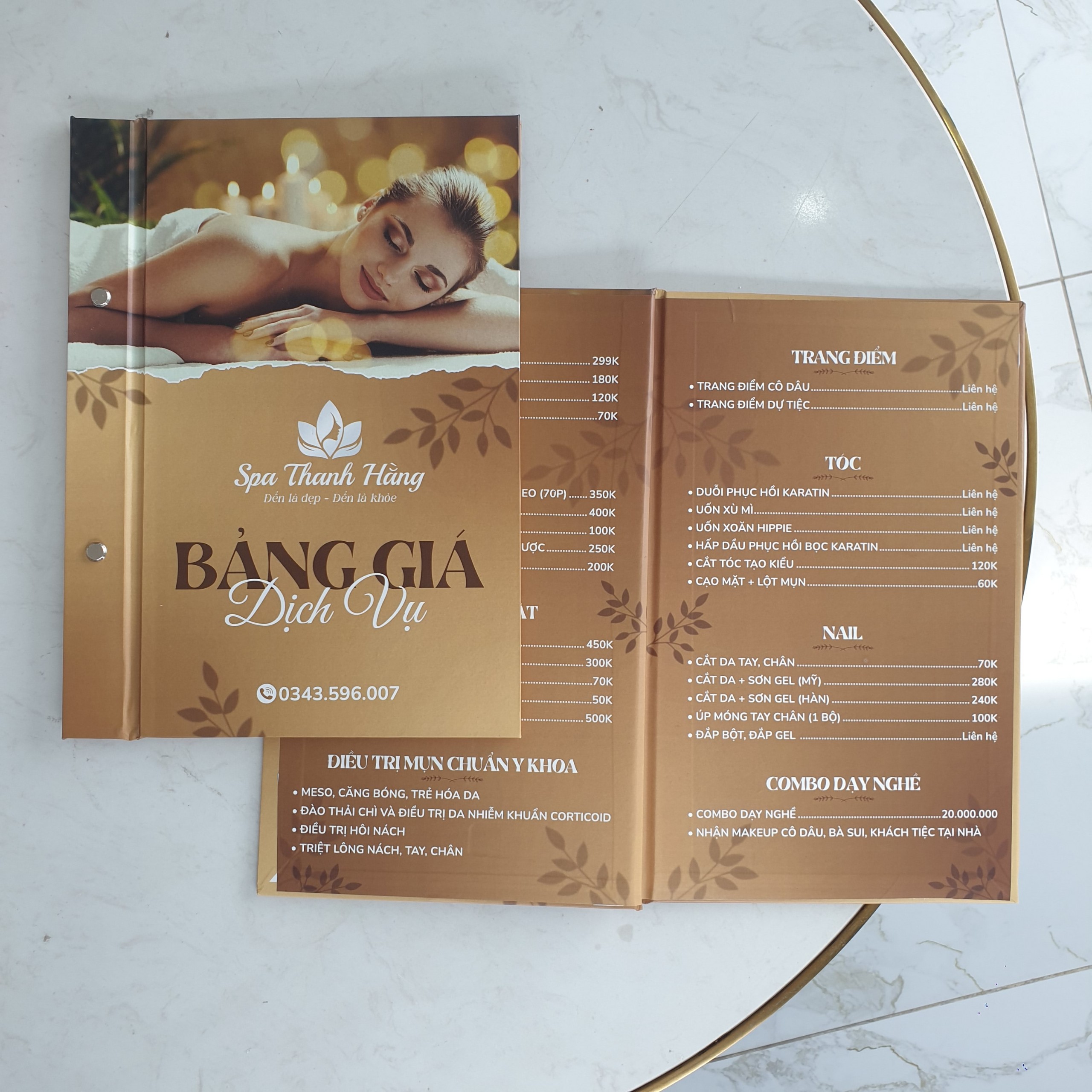 Menu bồi carton - In nhanh thủ đức