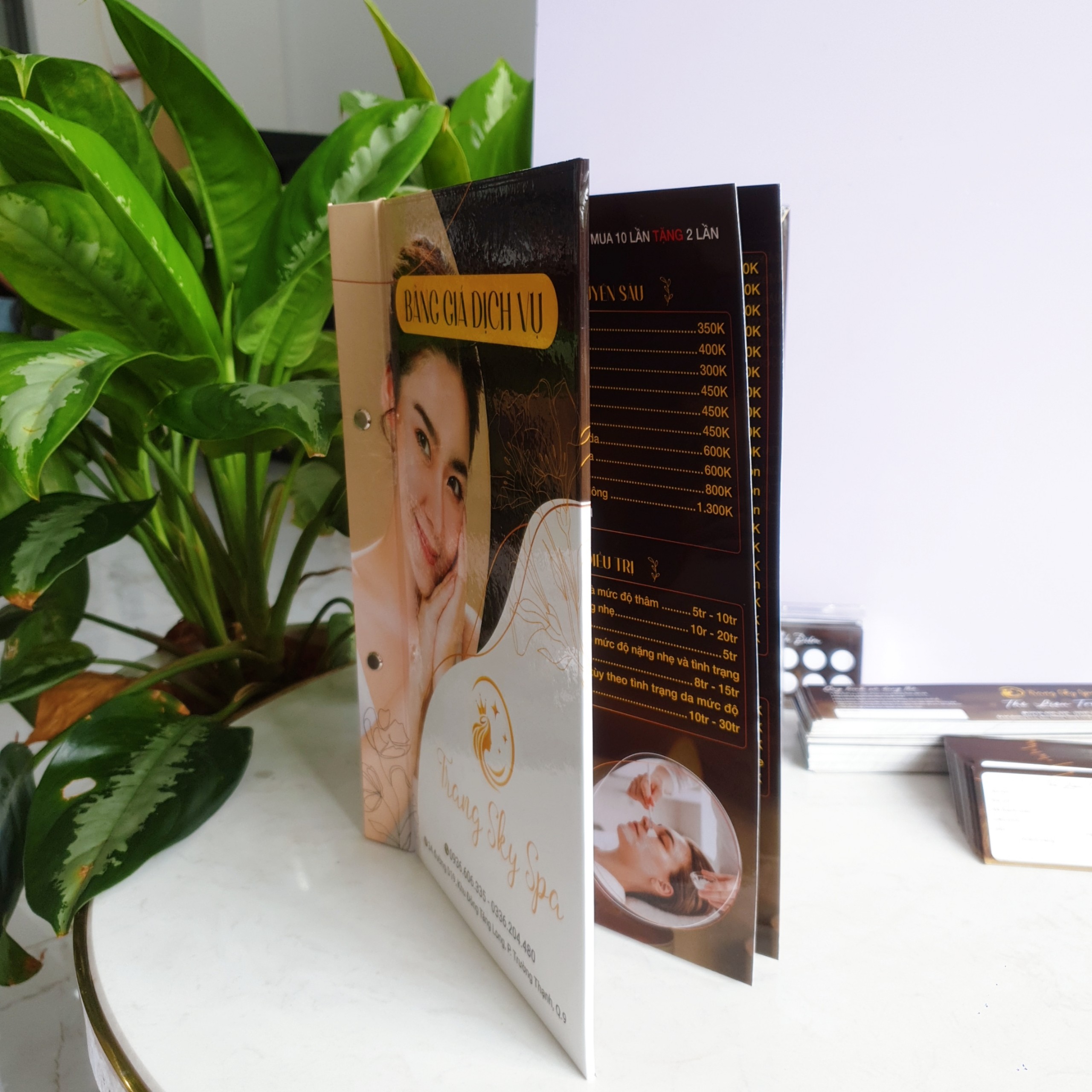 Menu bồi carton - In nhanh thủ đức