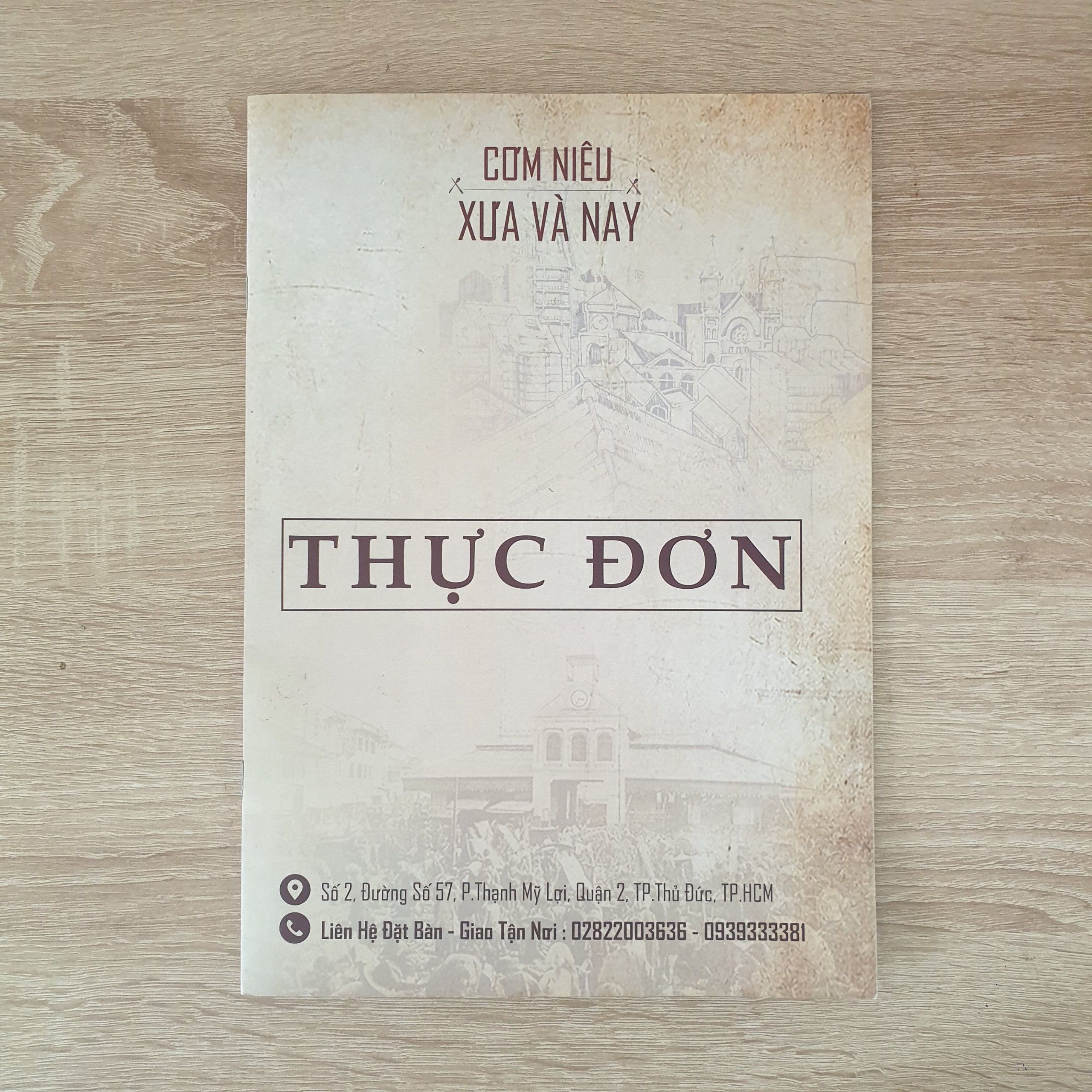 Menu giấy - In Nhanh Thủ Đức