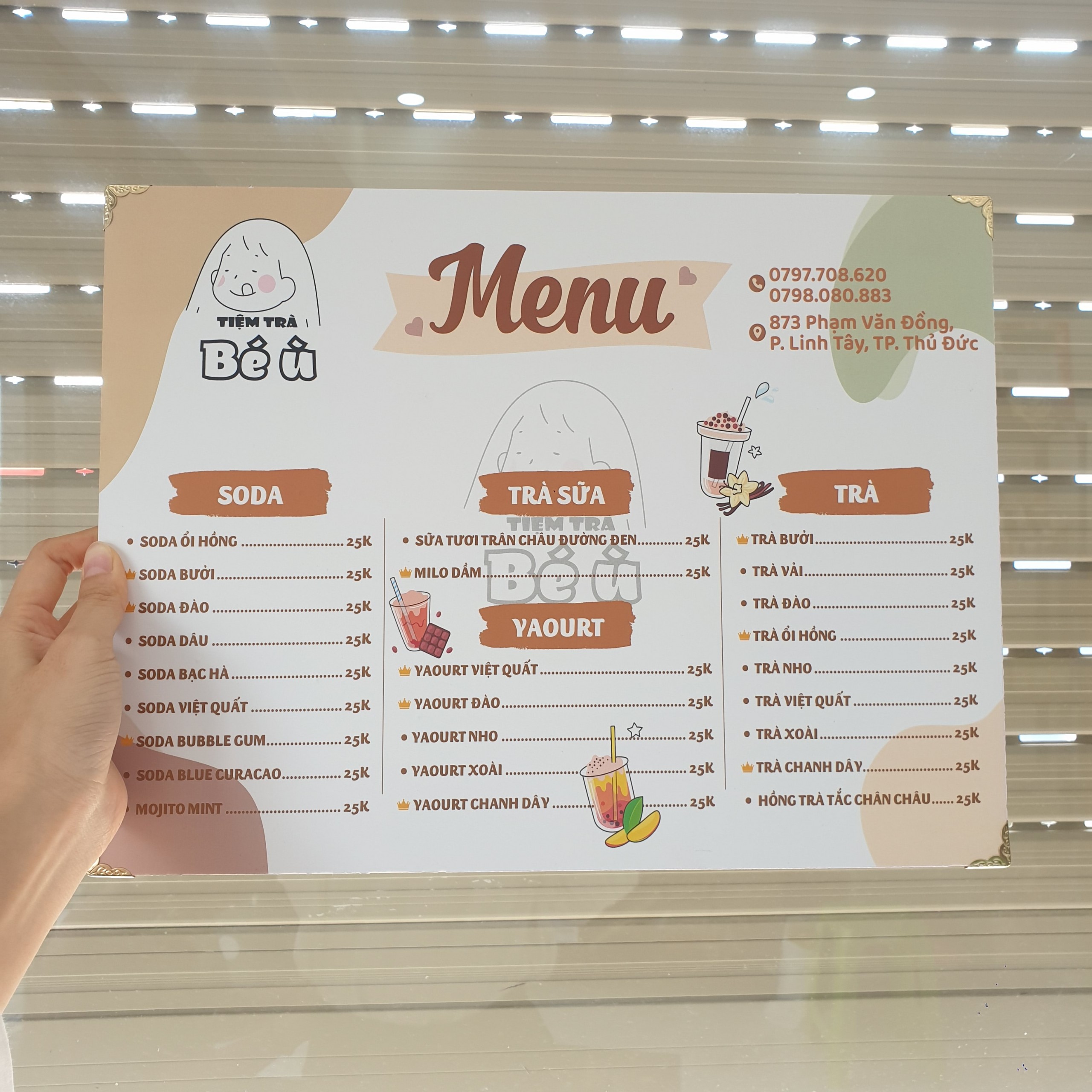 Menu bồi Formex - In nhanh thủ đức