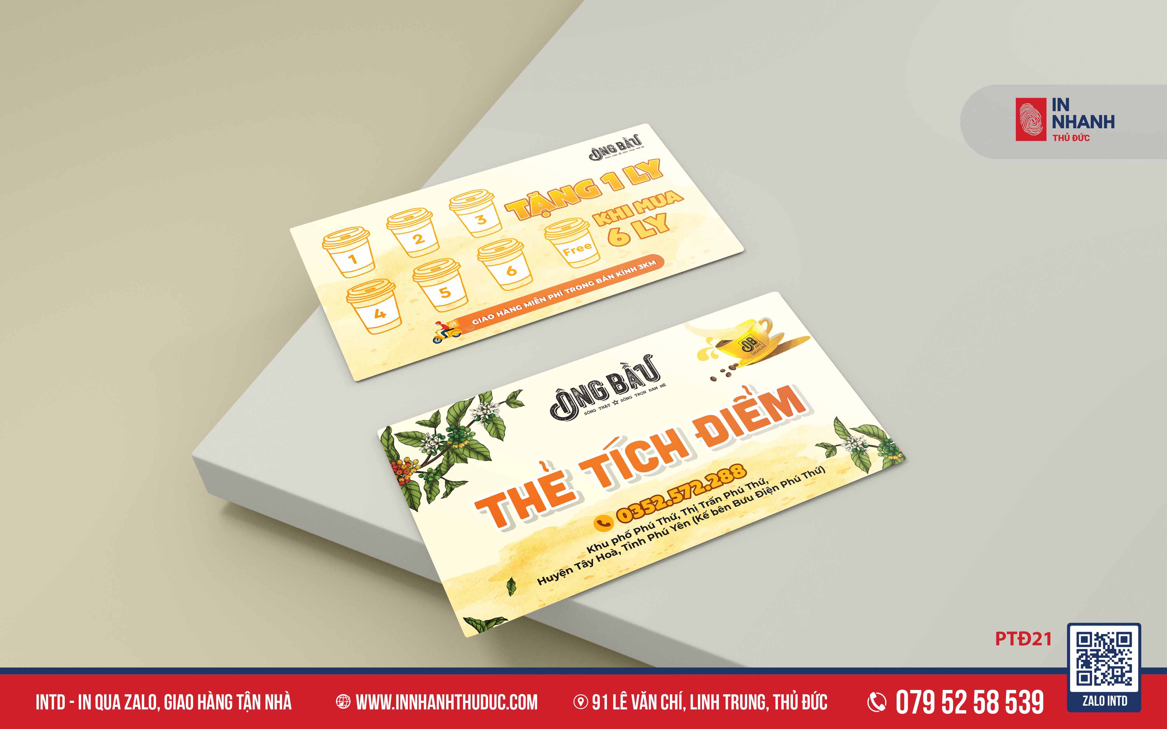 mẫu phiếu tích điểm - In Nhanh Thủ Đức