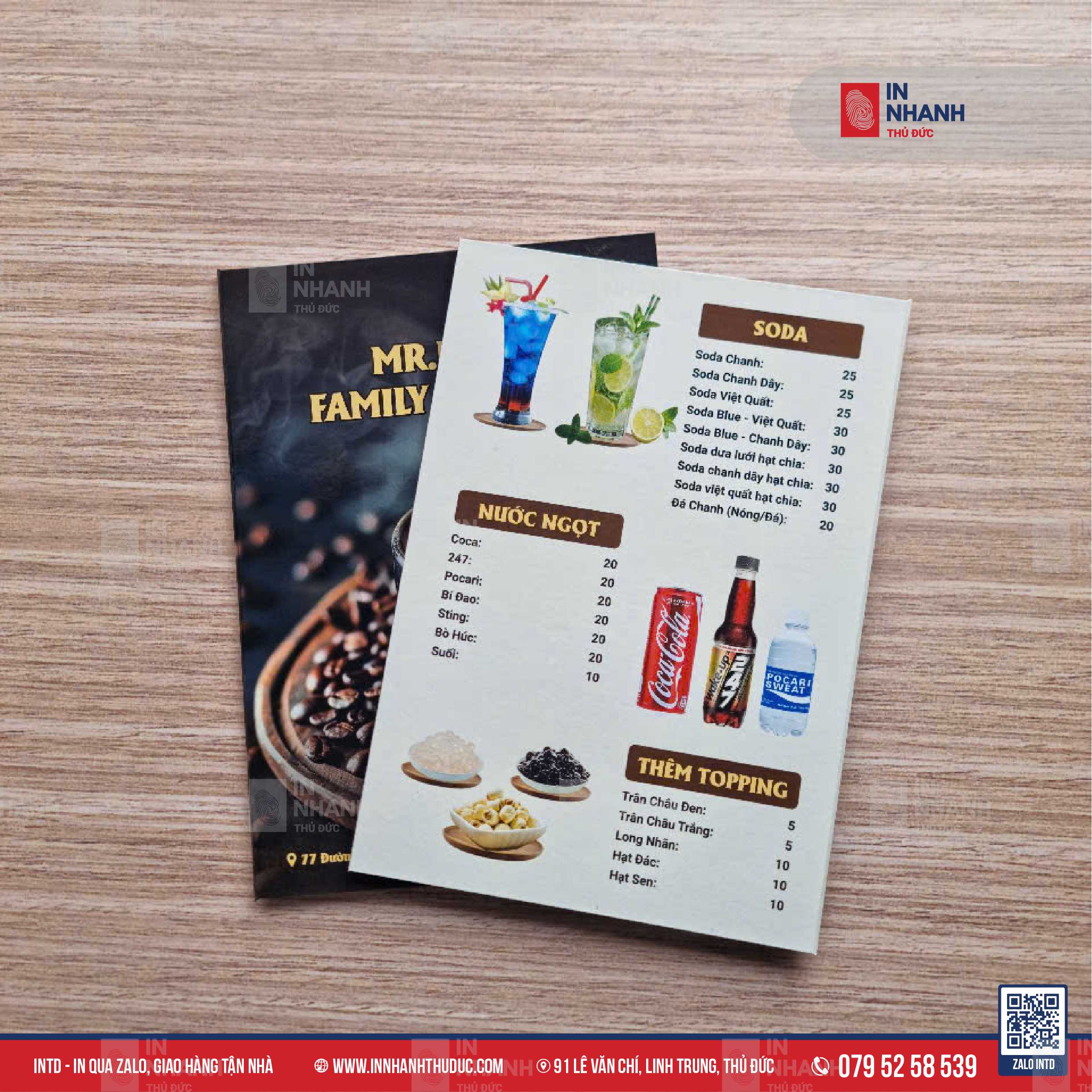 Menu - Carton - INTD