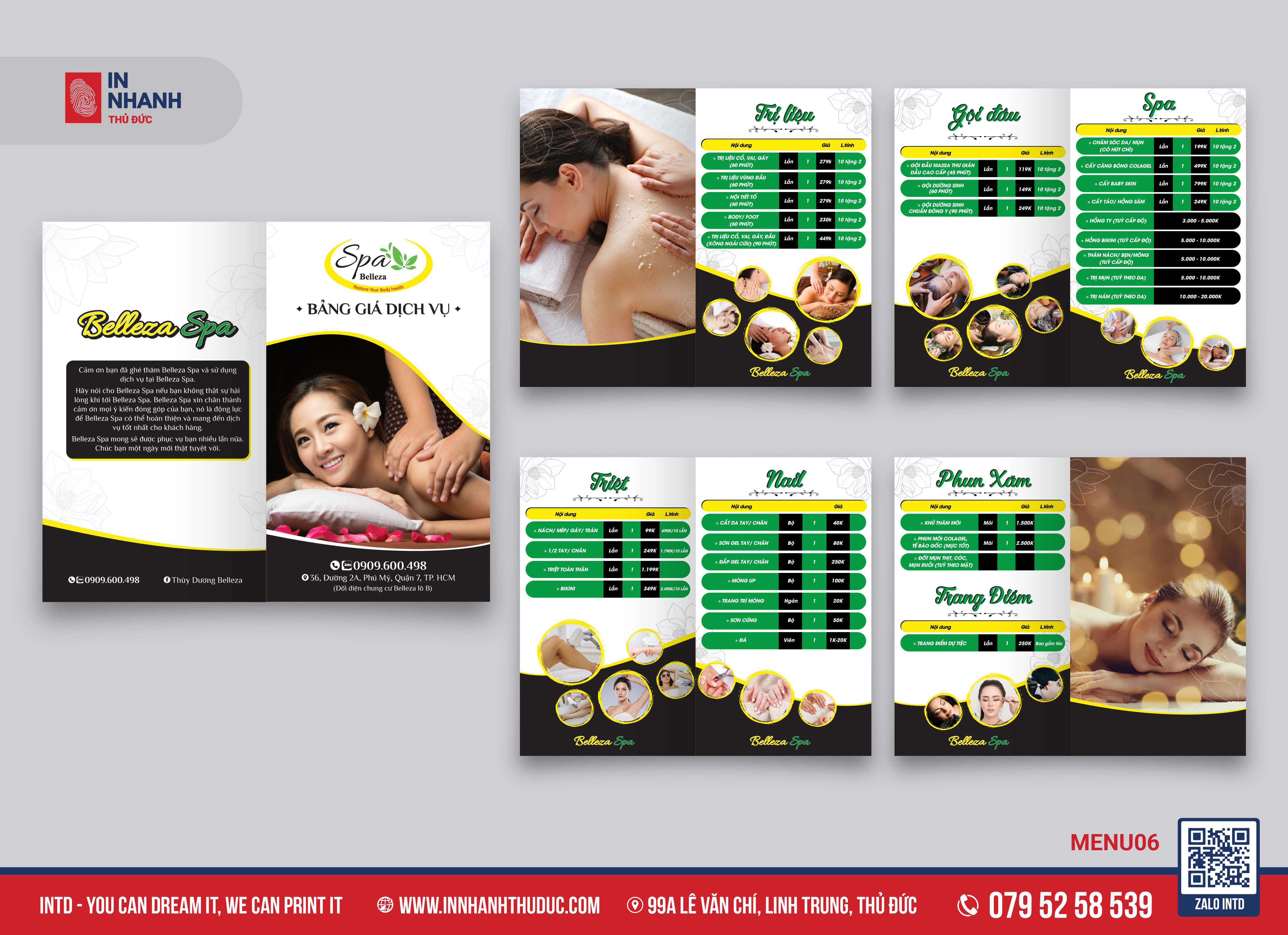 MENU BỒI CARTON - IN NHANH THỦ ĐỨC