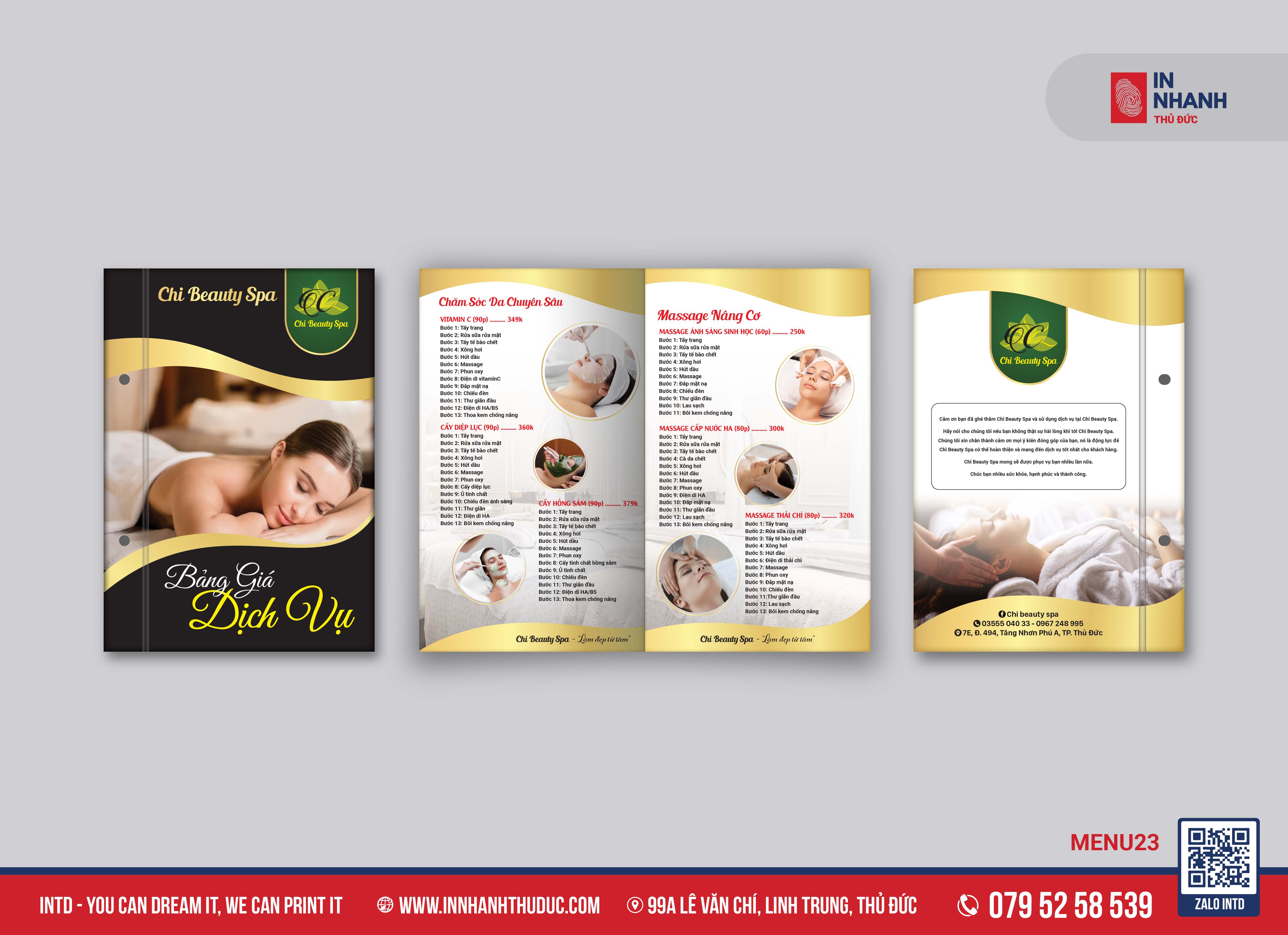 MENU BỒI CARTON - IN NHANH THỦ ĐỨC