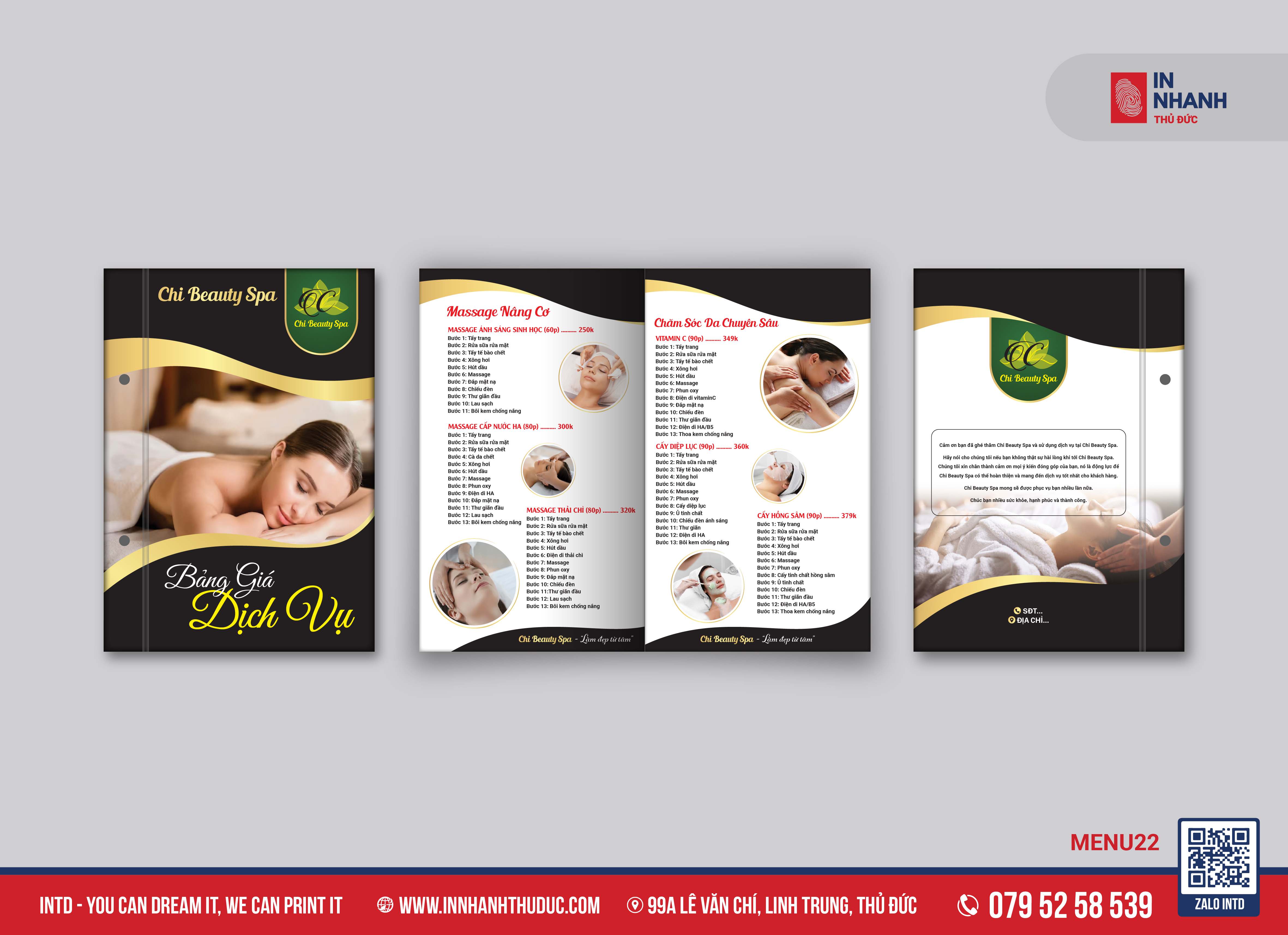 MENU BỒI CARTON - IN NHANH THỦ ĐỨC