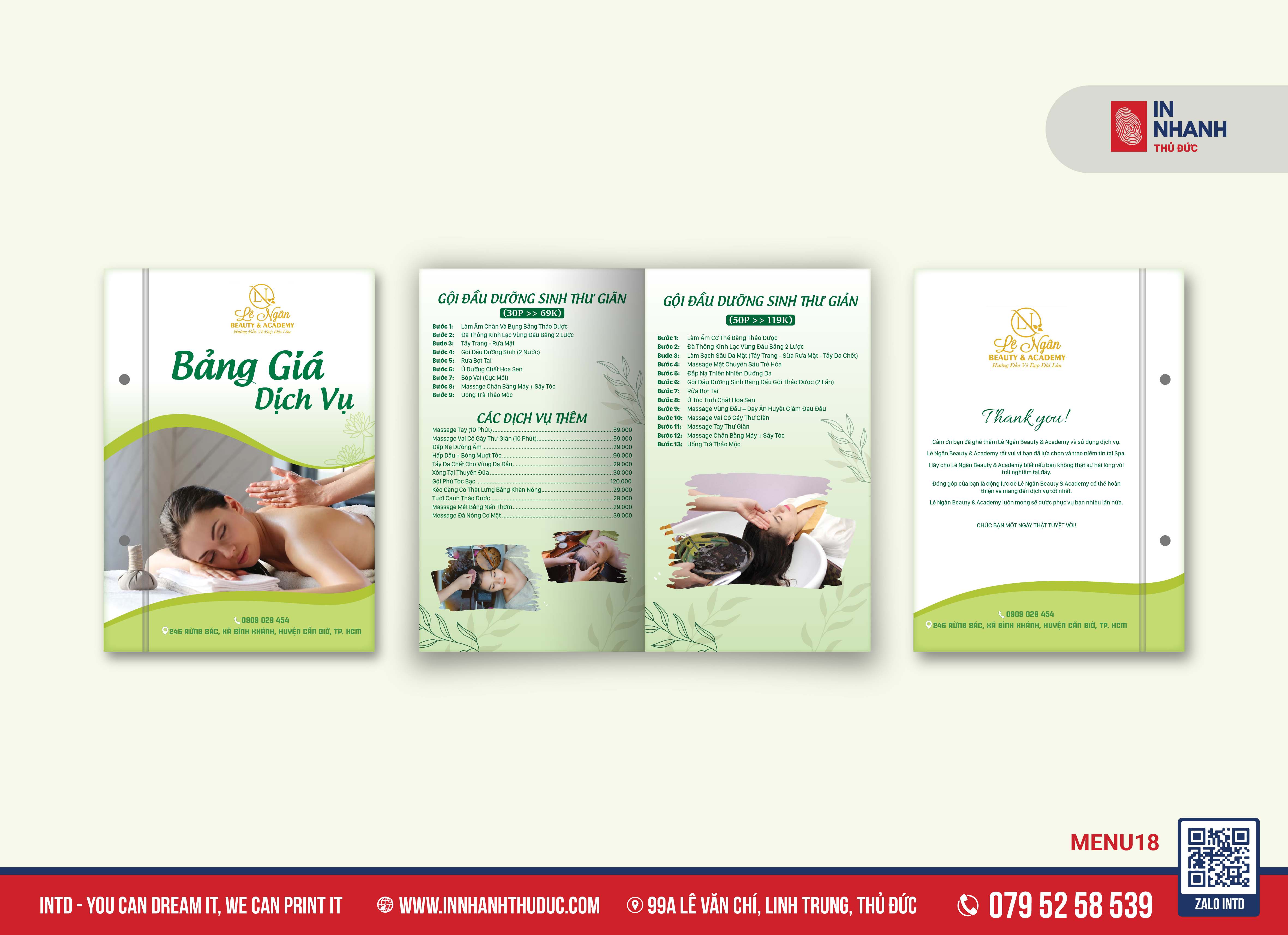 MENU BỒI CARTON - IN NHANH THỦ ĐỨC