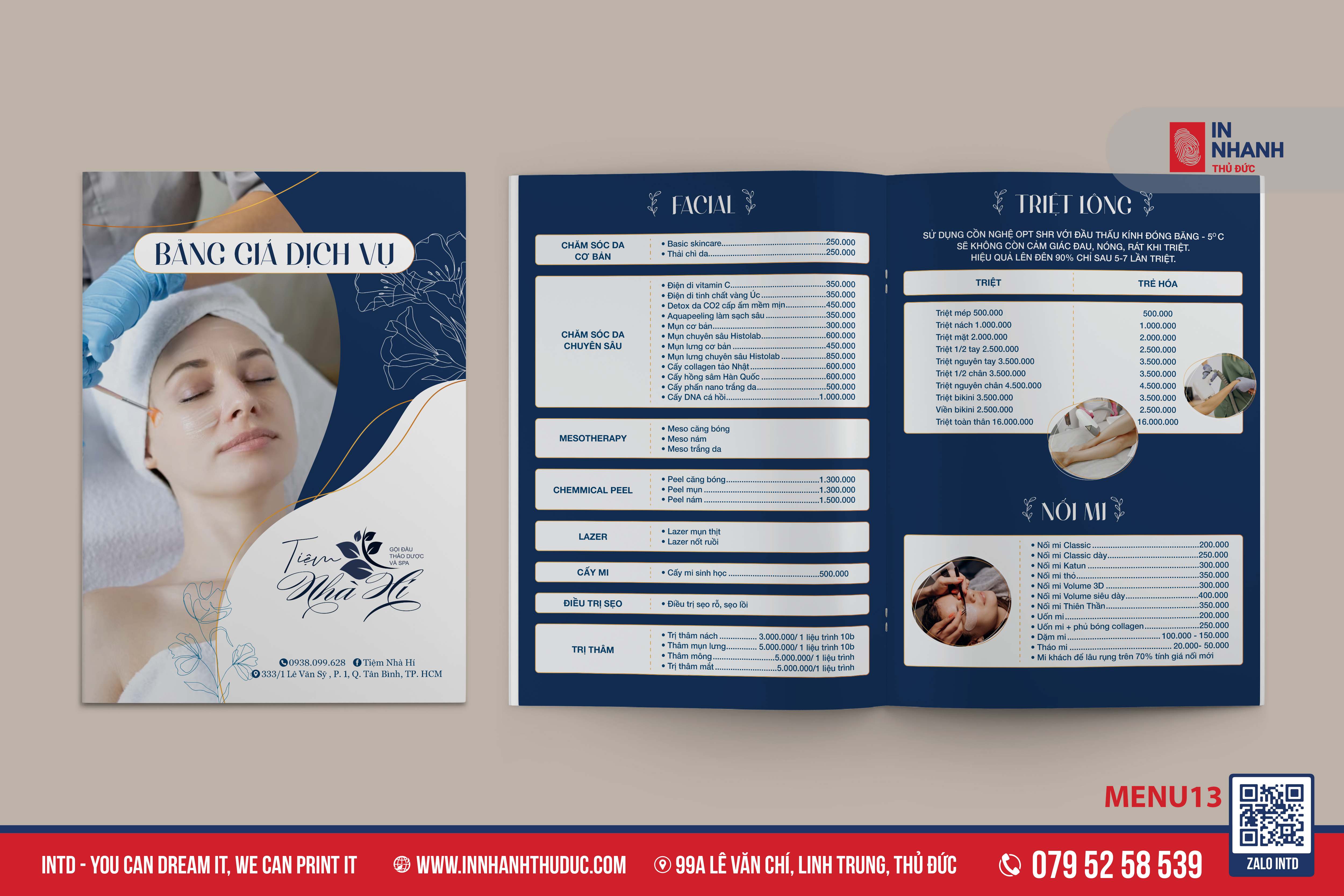 MENU BỒI CARTON - IN NHANH THỦ ĐỨC