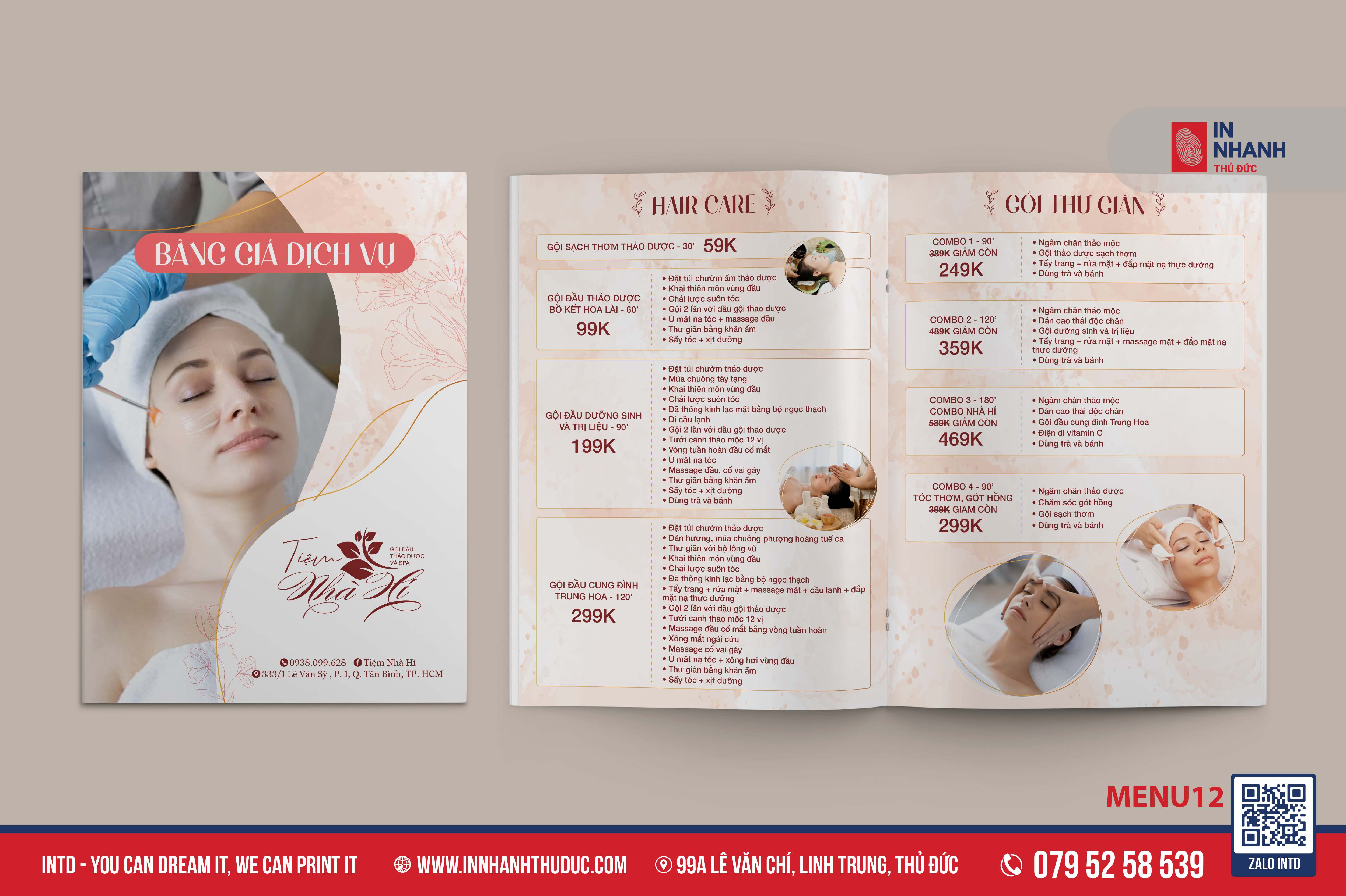 MENU BỒI CARTON - IN NHANH THỦ ĐỨC