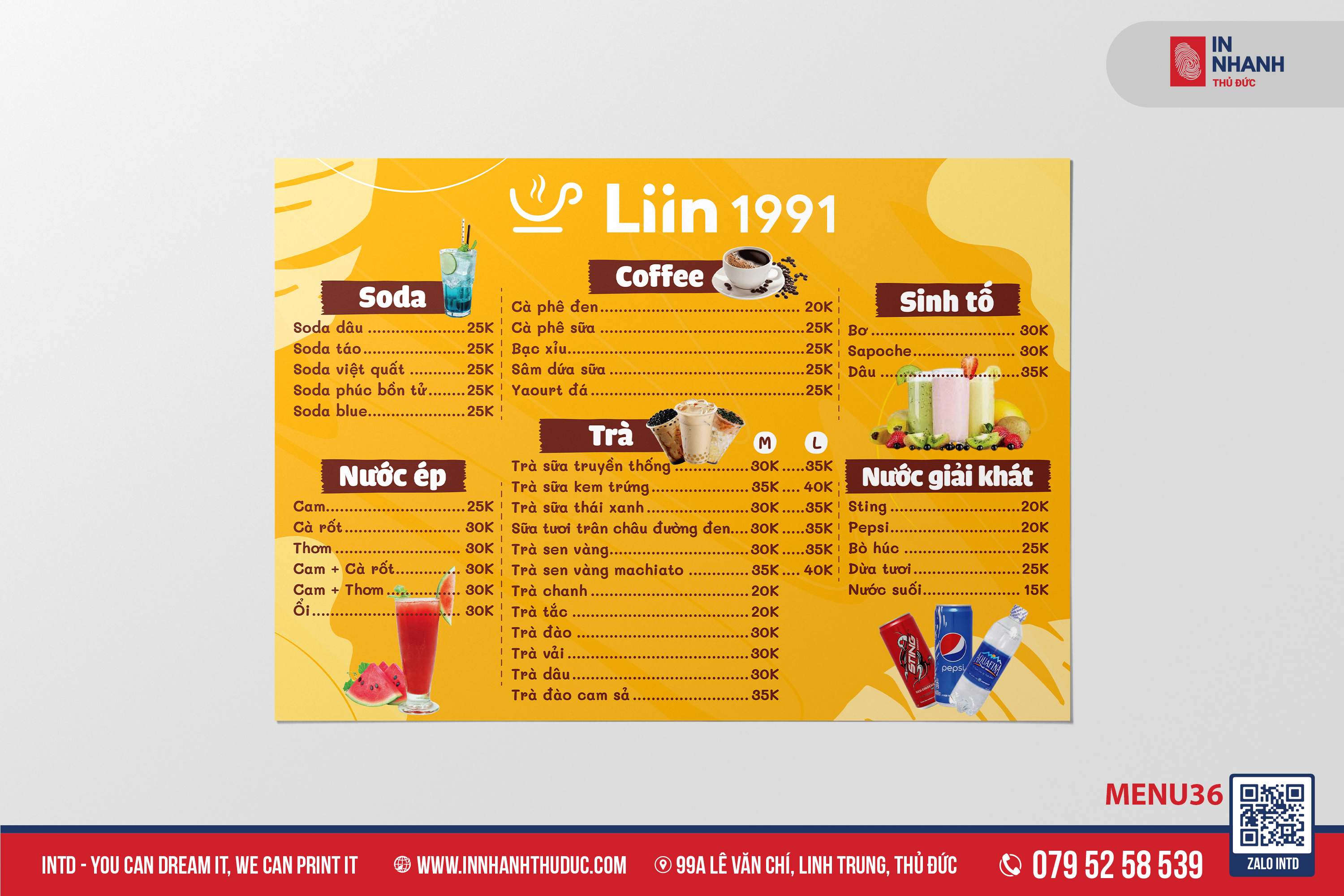 Menu bồi Formex - In Nhanh Thủ Đức
