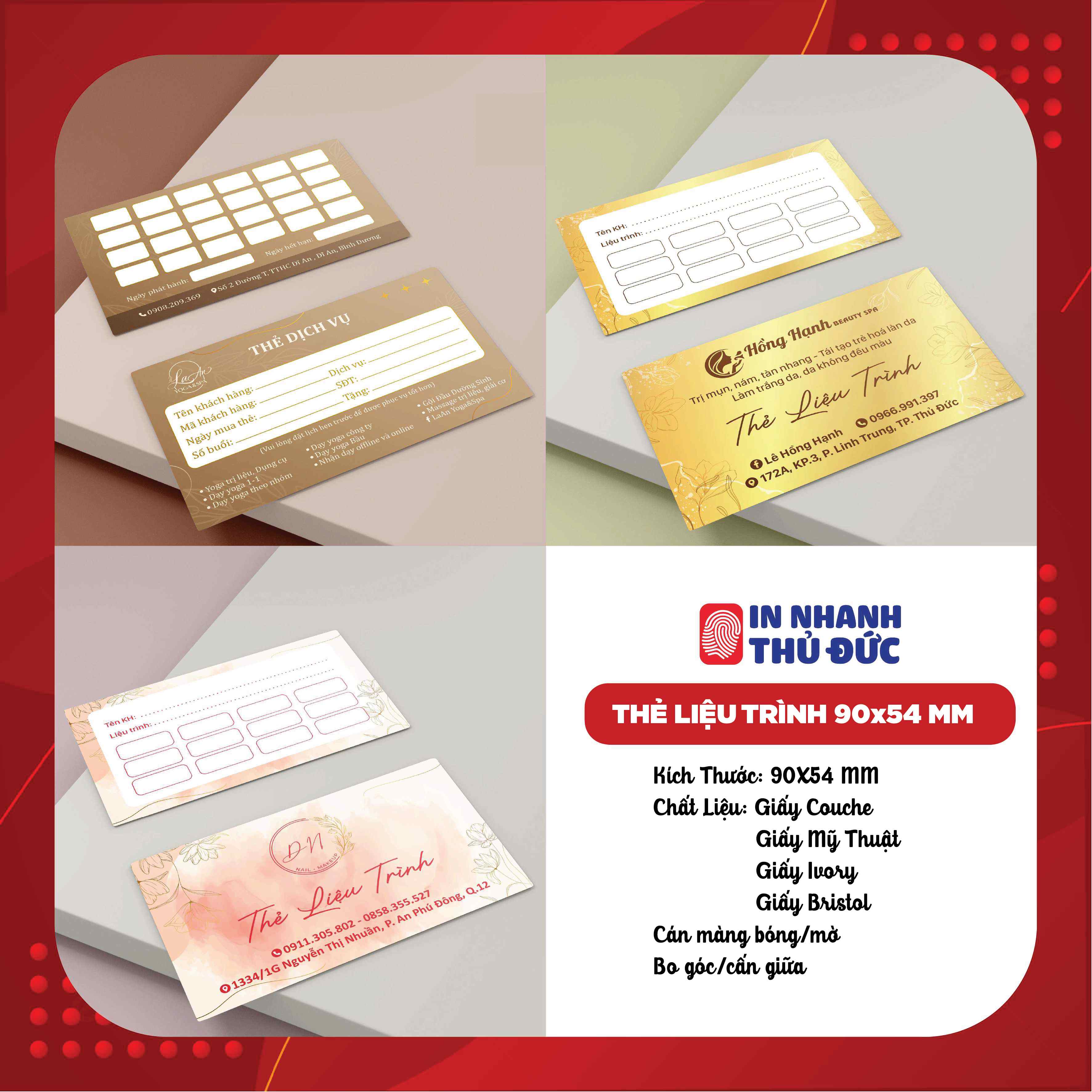 Mẫu thiệp dọc