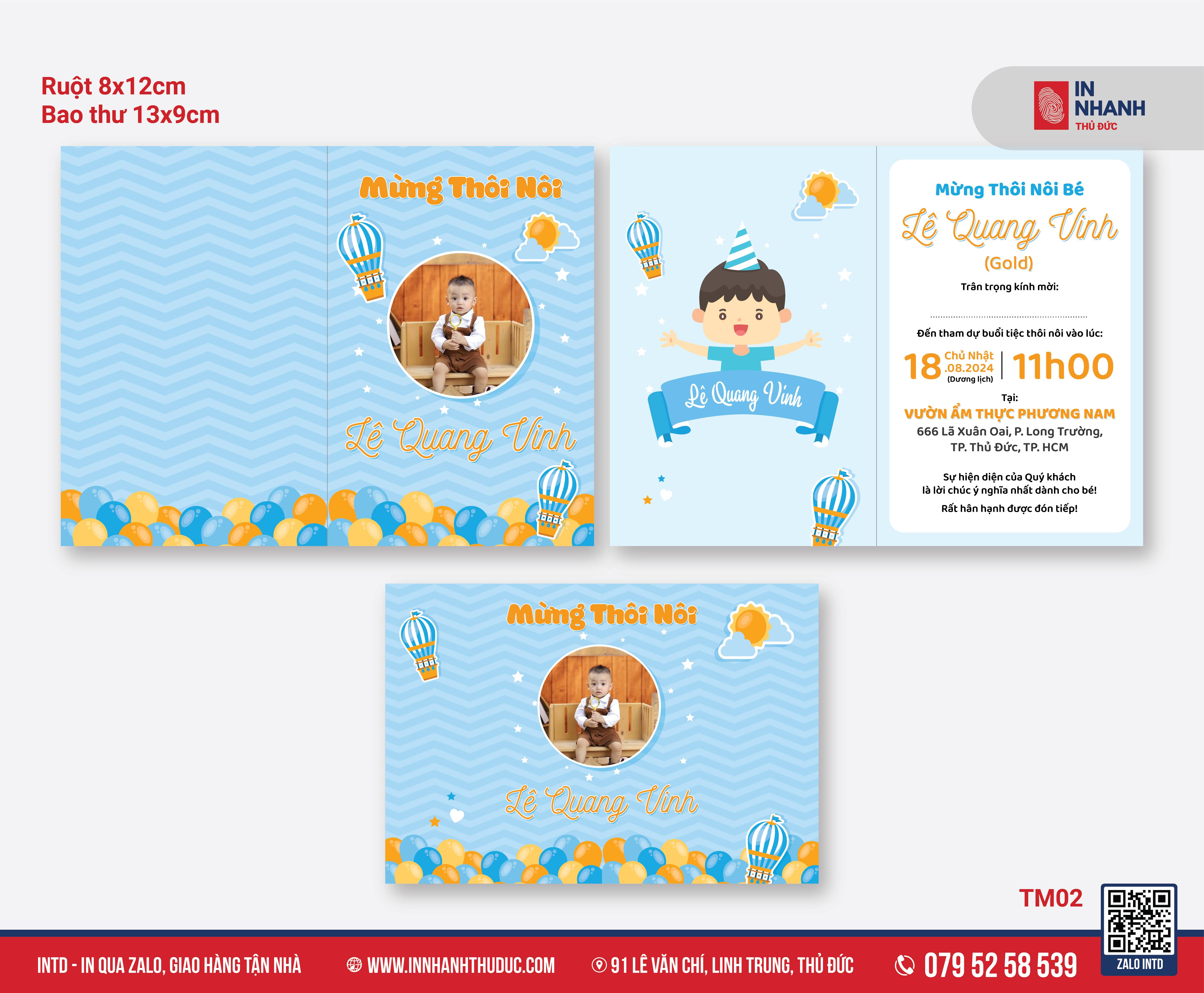 thiệp thôi nôi 3