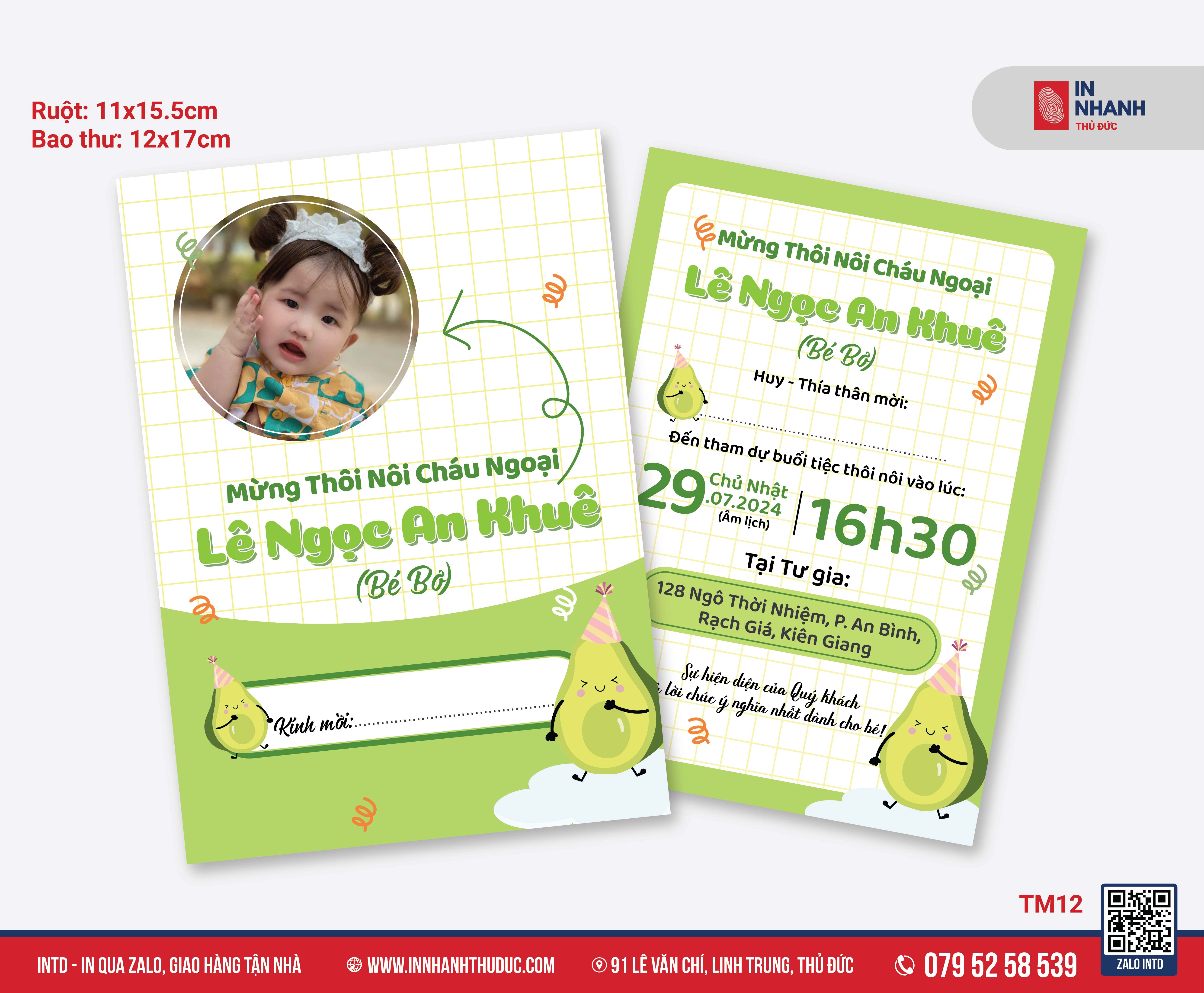 thiệp thôi nôi 4