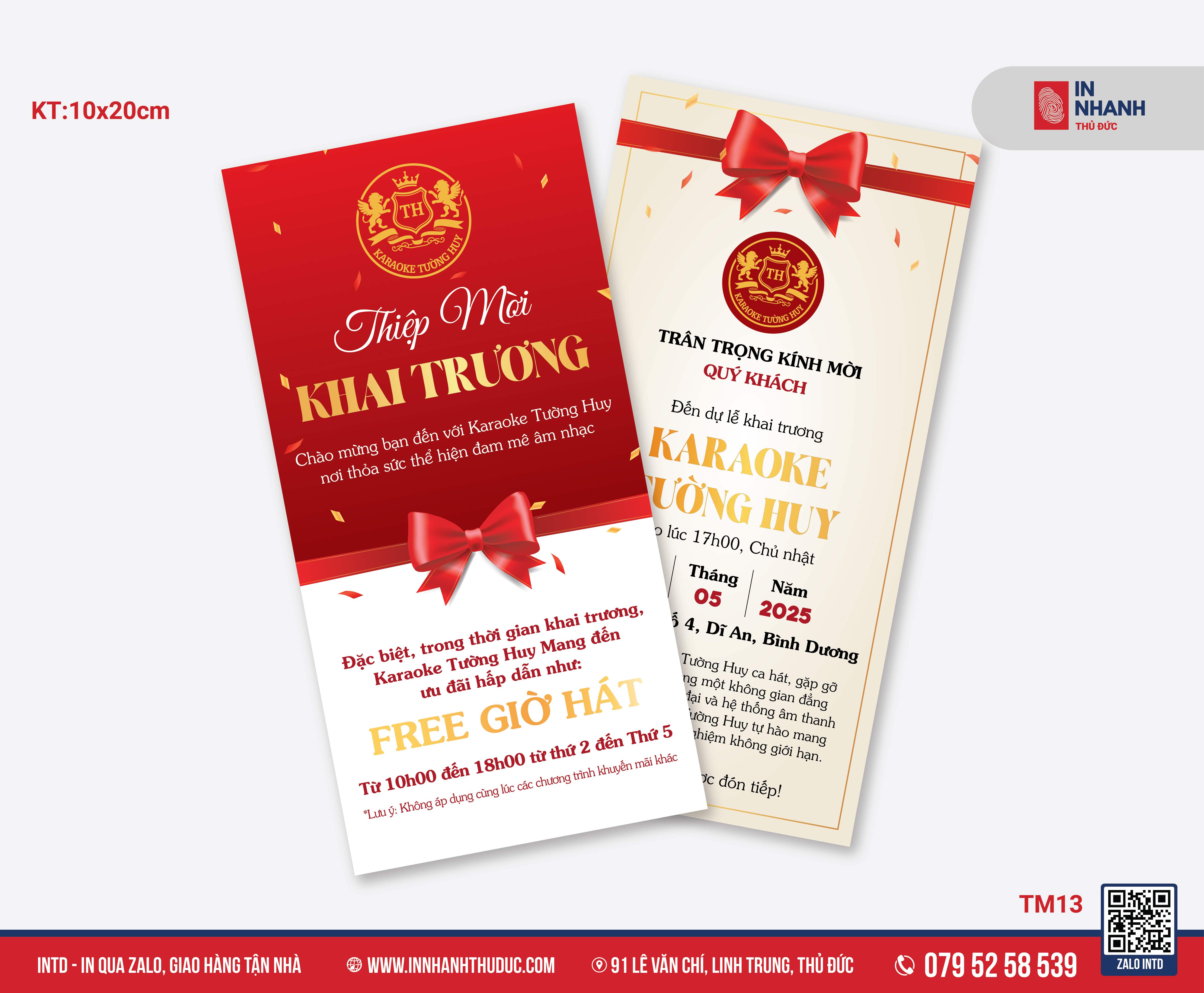 Mẫu thiệp mời 1