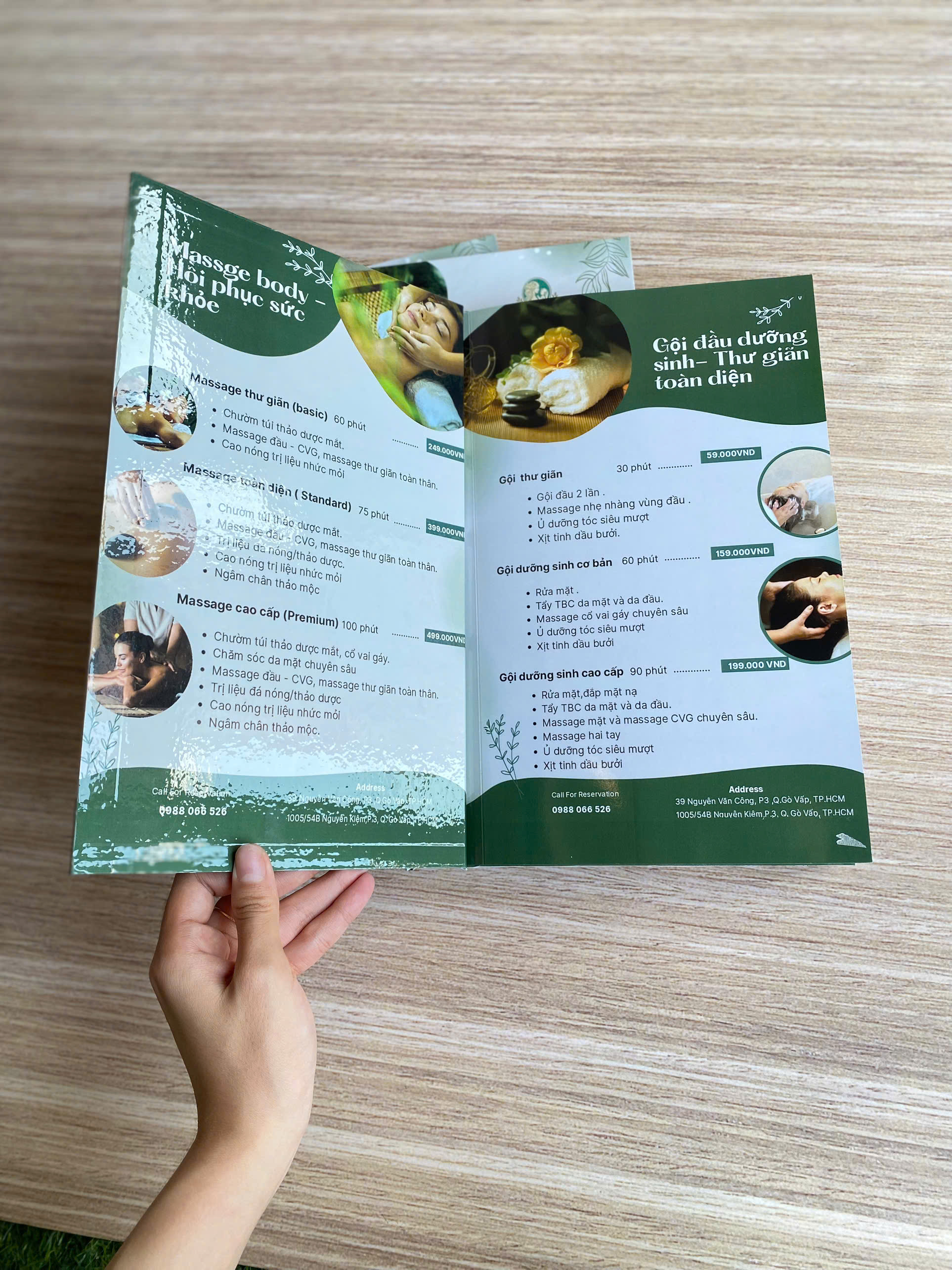 Menu bồi carton - In nhanh thủ đức