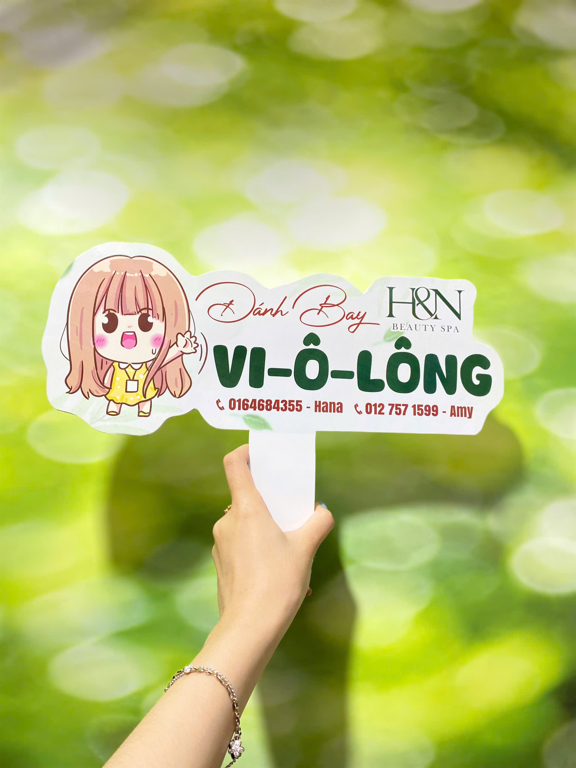 Hashtag cầm tay Spa