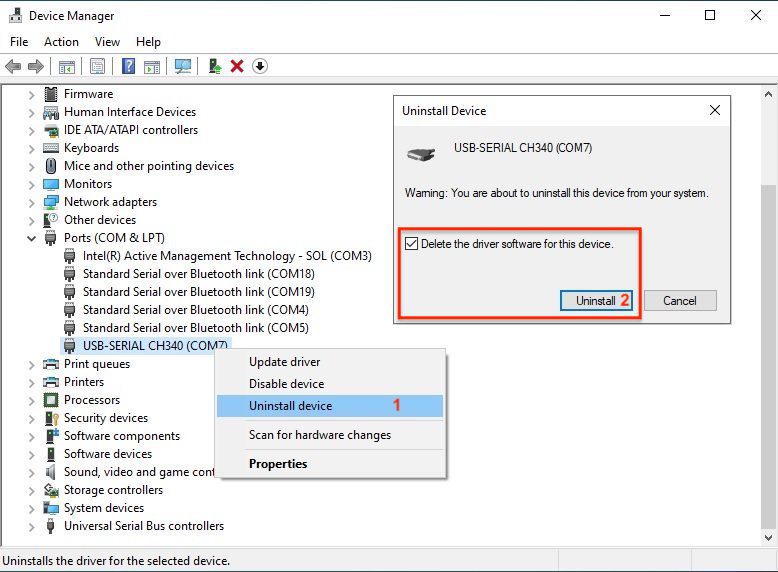 Khắc phục lỗi không kết nối & nạp chương trình các mạch sử dụng Driver CH340 trên Arduino với Windows 11