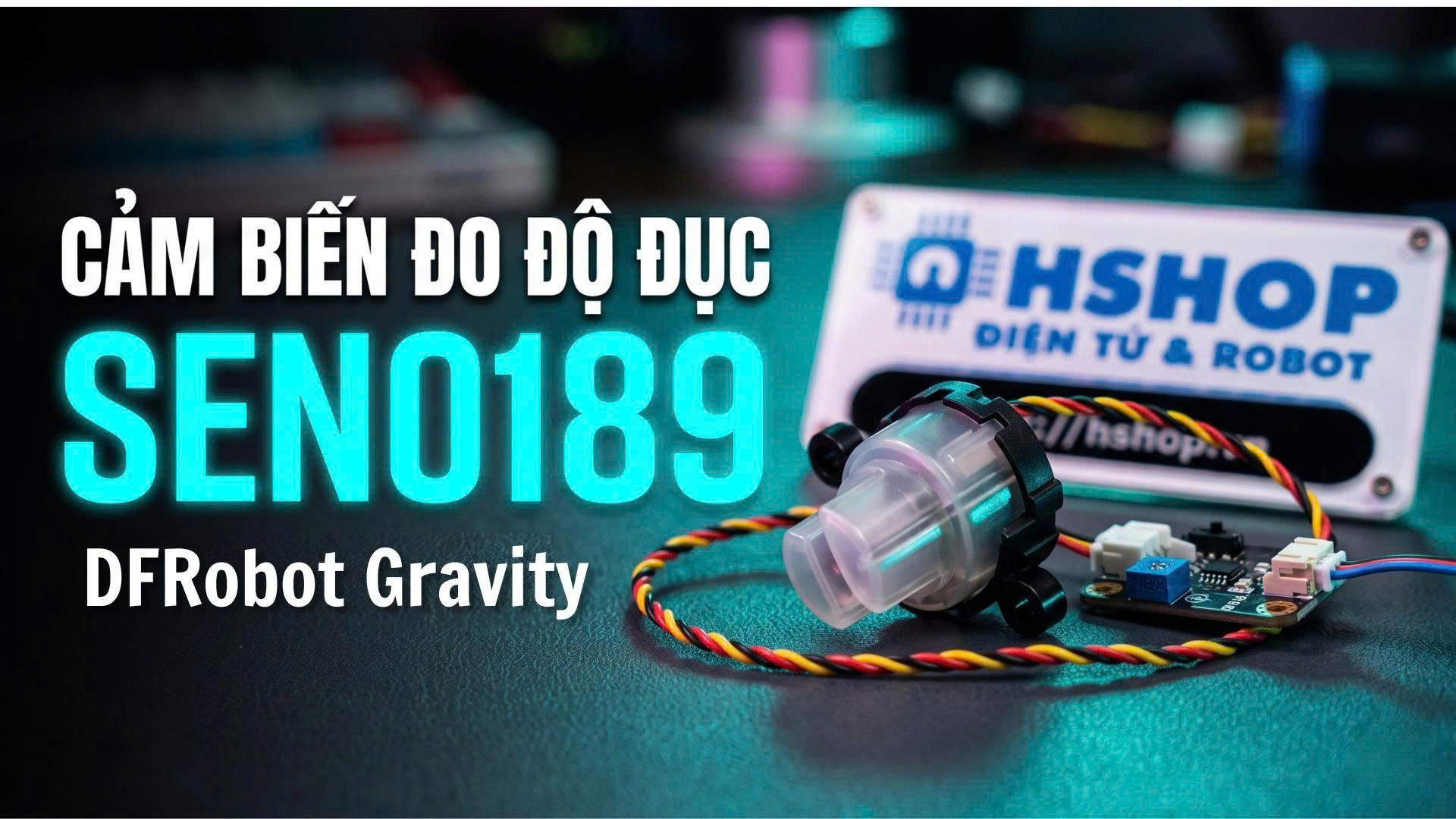 Cảm biến đo độ đục của nước DFRobot Gravity: Analog Turbidity Sensor For Arduino, SEN0189