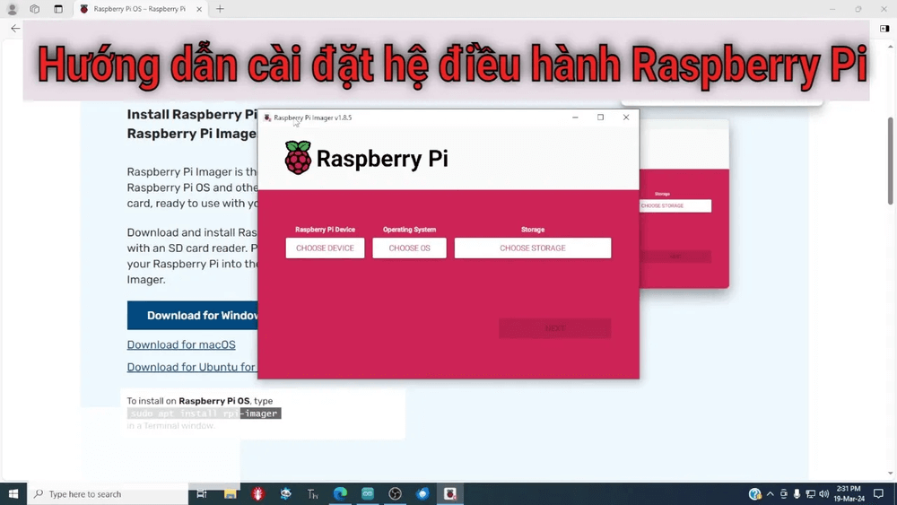 Hướng dẫn cài đặt hệ điều hành cho Raspberry Pi