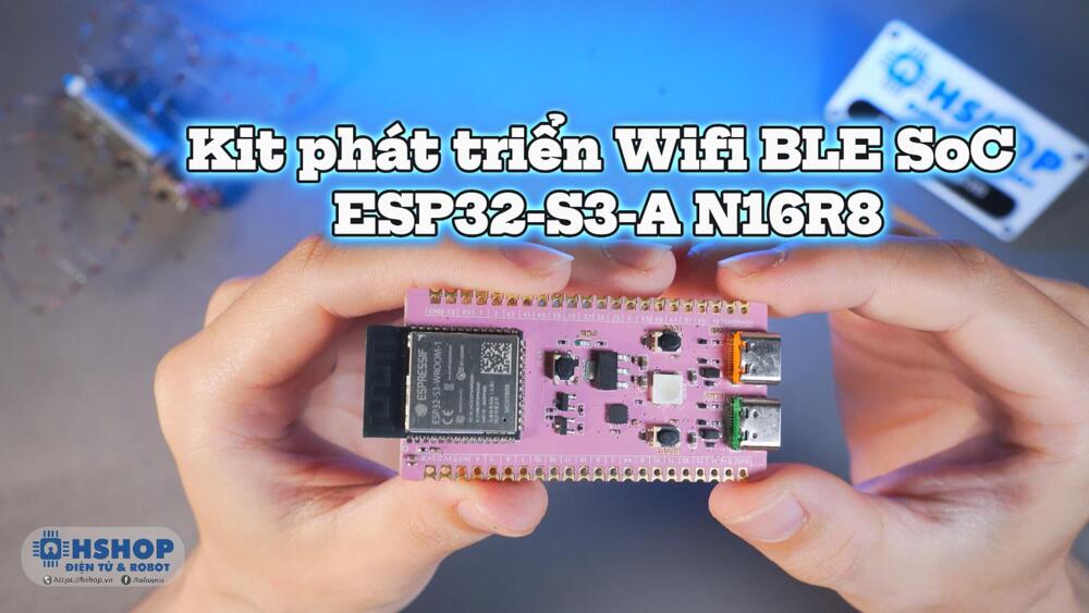 Kit phát triển Wifi BLE SoC ESP32 S3 WeAct ESP32-S3-A N16R8