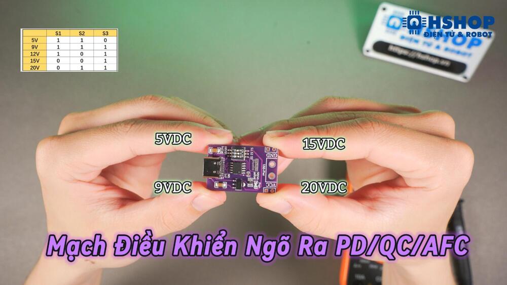 Mạch Điều Khiển Ngõ Ra PD_QC_AFC