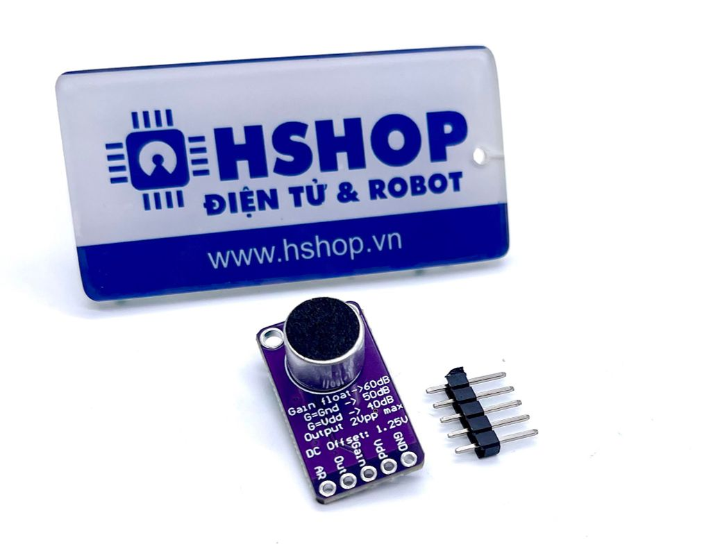 Cảm Biến Âm Thanh Tích Hợp AGC MAX9814 Microphone Amplifier Module