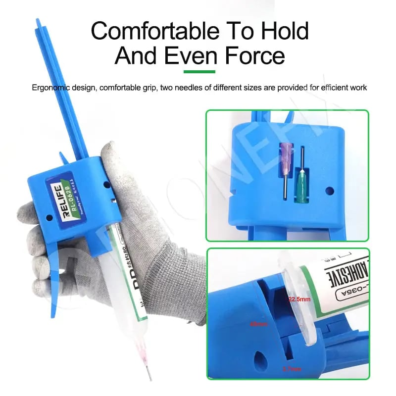 Dụng cụ bơm kem hàn, mỡ hàn Relife RL-062B Manual Glue Gun