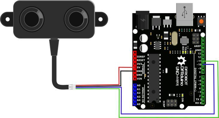 Cảm biến siêu âm chống nước DFRobot A02YYUW Waterproof Ultrasonic Distance Sensor (3~450cm, UART, IP67)