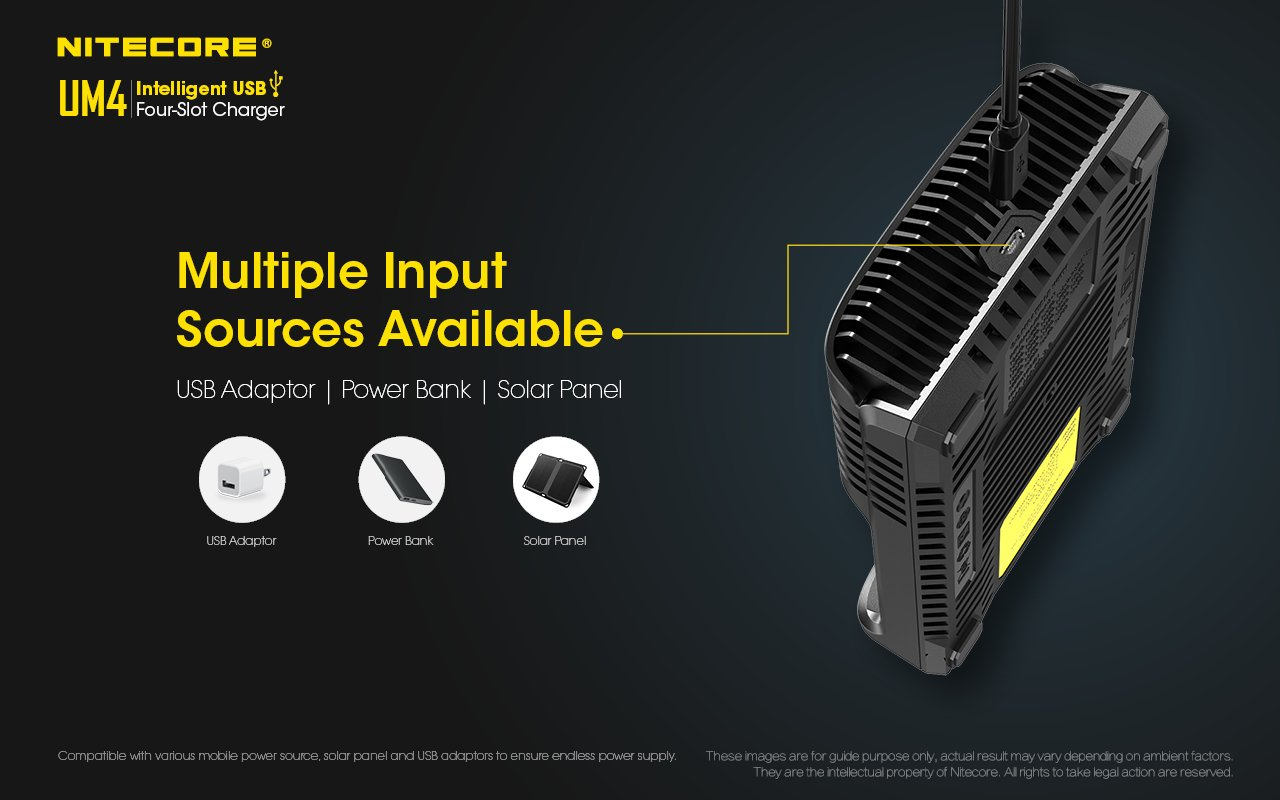 Bộ sạc pin đa năng NITECORE Battery Charger UM4