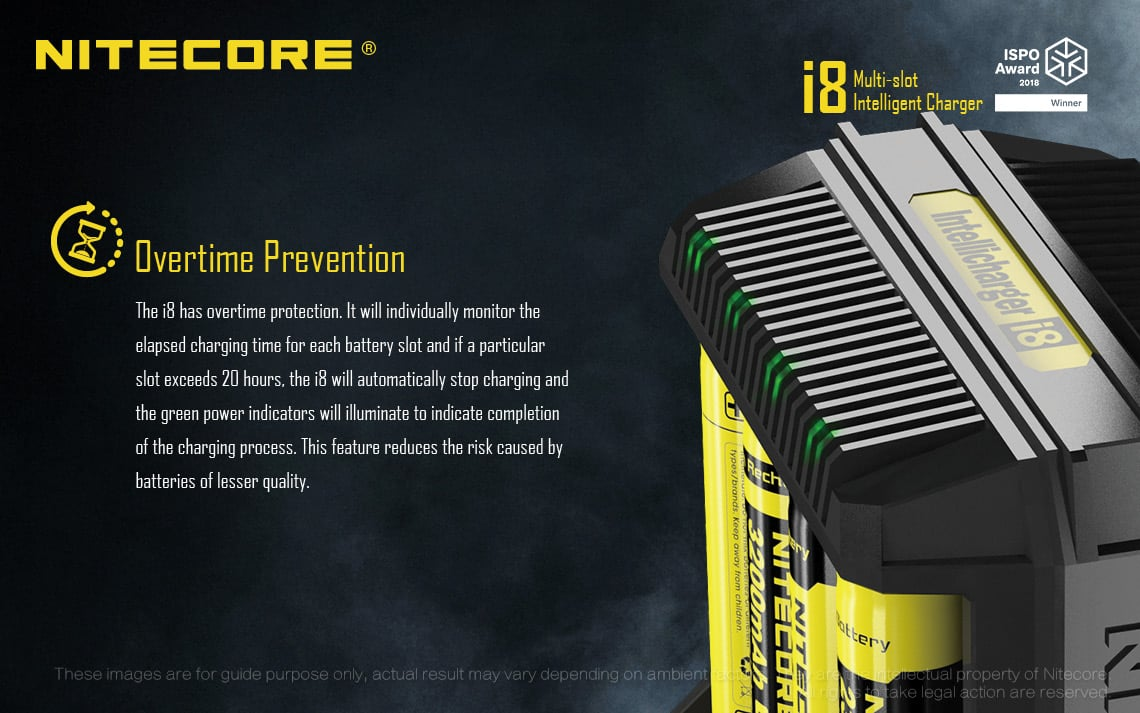 Bộ sạc pin đa năng NITECORE Battery Charger I8