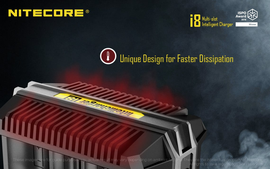 Bộ sạc pin đa năng NITECORE Battery Charger I8