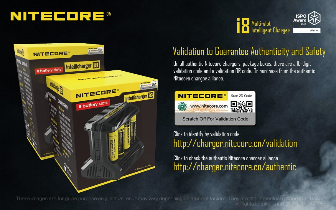 Bộ sạc pin đa năng NITECORE Battery Charger I8