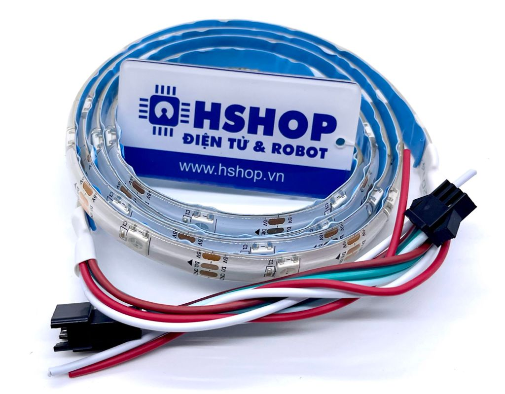 Dây 30 Led/1m NeoPixel RGB LED WS2812 Chống Nước