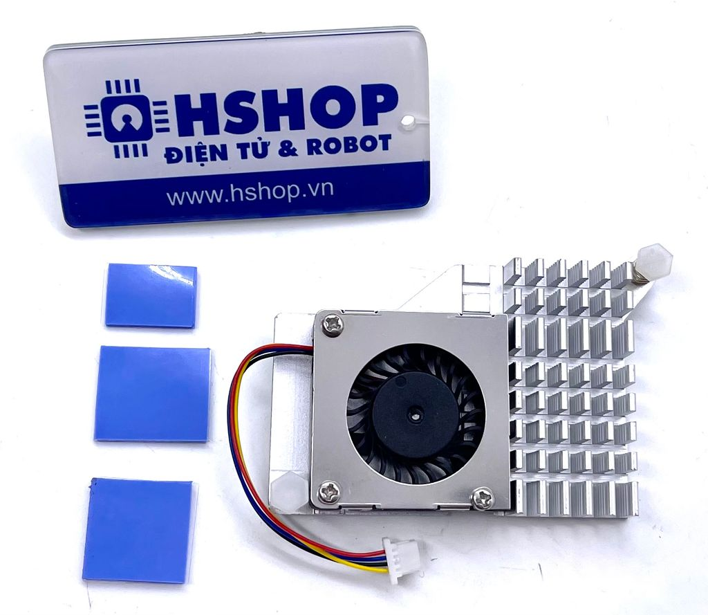 Tản nhiệt Raspberry Pi 5 Aluminium Heatsink & PWM Fan