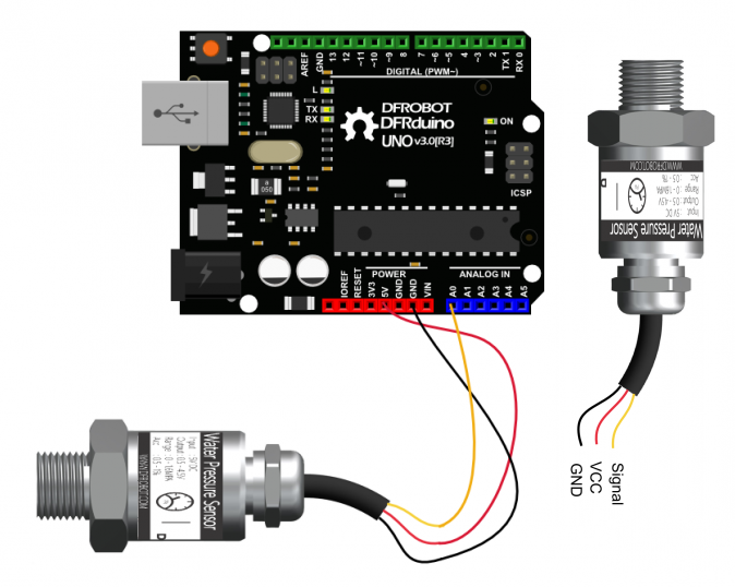 Cảm biến áp suất nước DFRobot Gravity: Analog Water Pressure Sensor