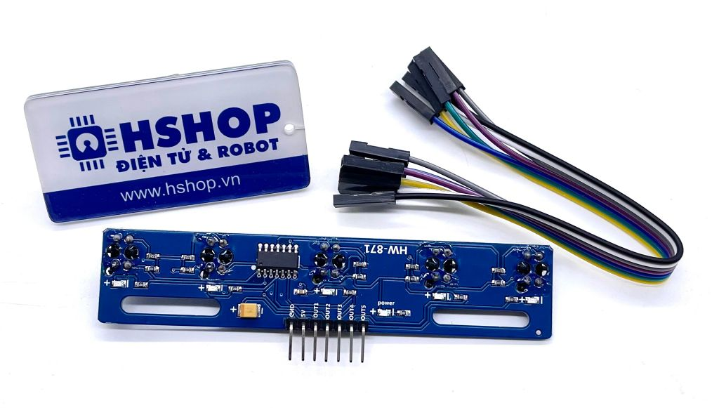 Thanh 5 cảm biến dò line TCRT5000 Line Follower Sensor