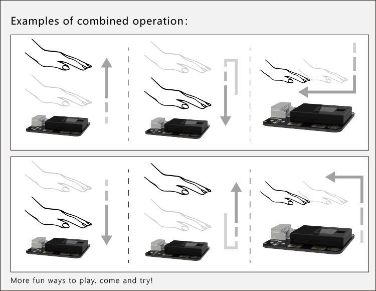 Cảm biến cử chỉ và cảm ứng DFRobot Gravity: Gesture & Touch Sensor (UART, 7 Gestures, 0~30cm)