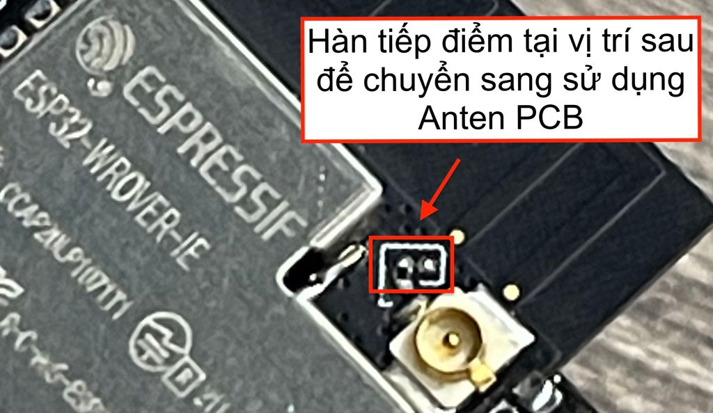 Mạch thu phát Wifi BLE SoC ESP32 ESP32-WROVER-IE chính hãng Espressif