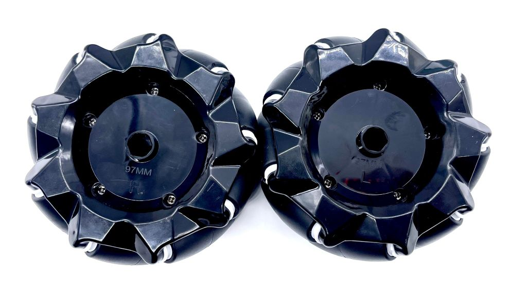 Cặp Bánh Xe Mecanum L + R Nhựa Đường Kính 96mm