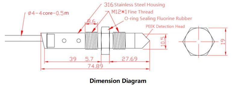 Cảm biến mực chất lỏng DFRobot Industrial Capacitive Liquid Level Sensor for High-Viscosity Liquids
