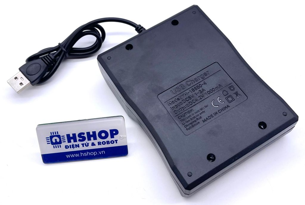 Bộ sạc pin 18650 Li-ion USB Battery Charger YH-18650-4