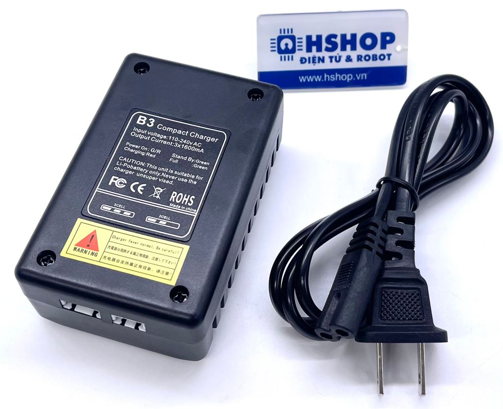 Bộ sạc cân bằng pin Lipo Battery Balance Charger B3 20W 2S-3S HotRC