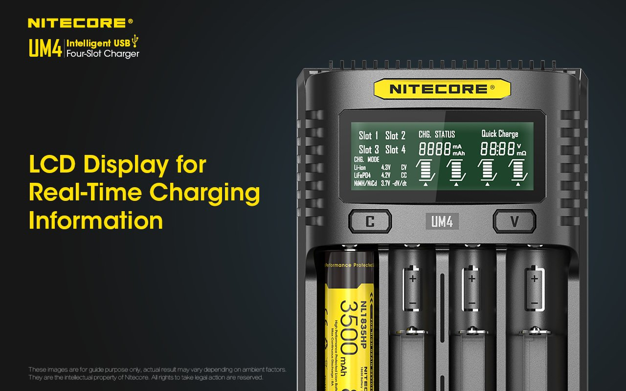 Bộ sạc pin đa năng NITECORE Battery Charger UM4
